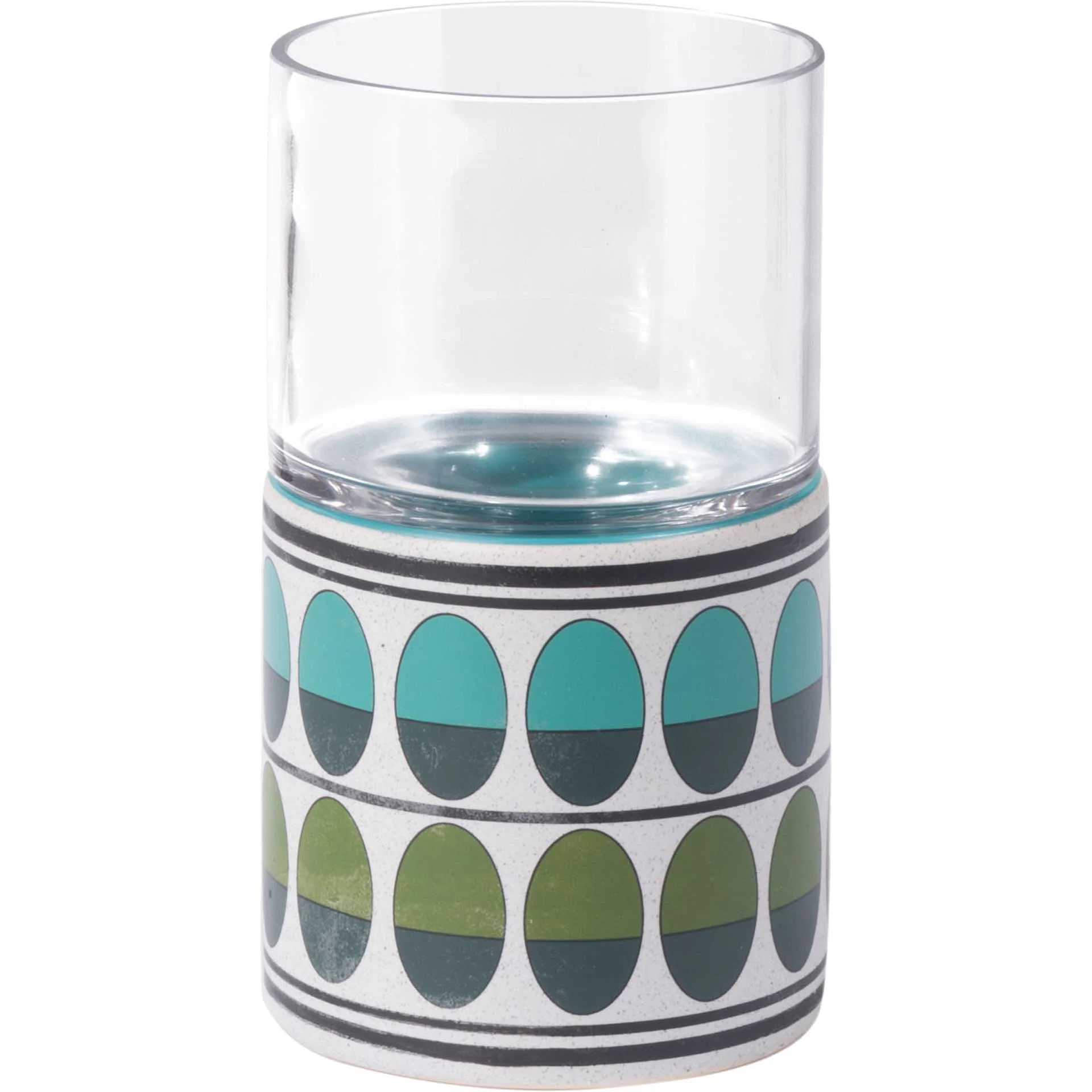 Retro Candle Holder Green/Teal - Image 3