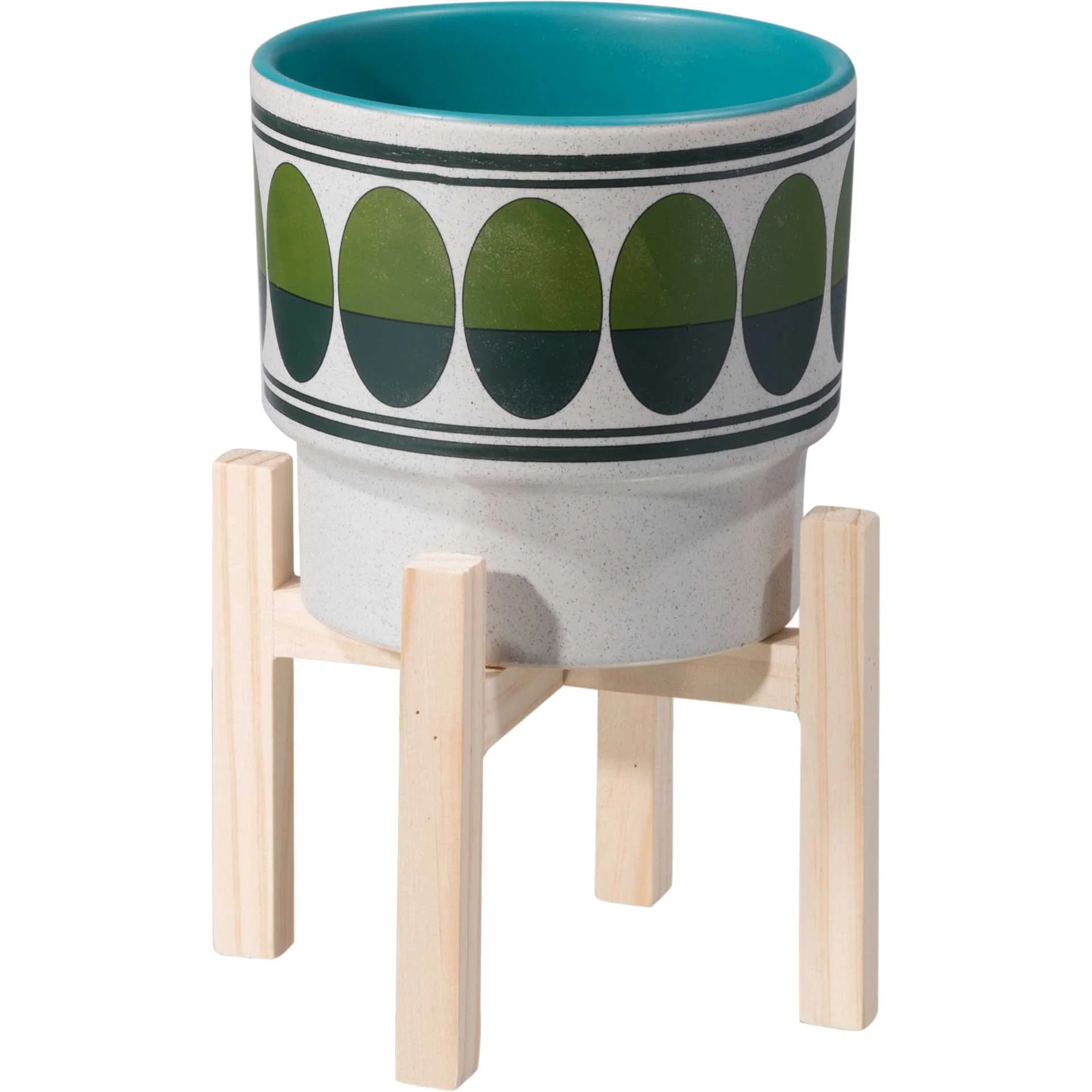 Retro Planter Green/Teal - Image 5