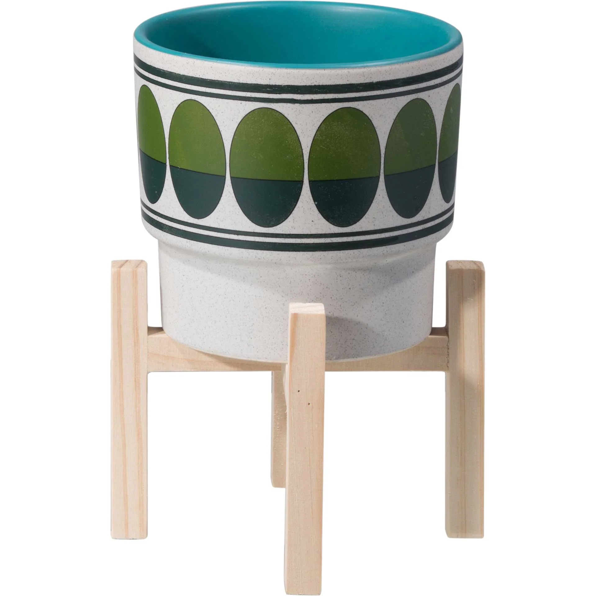 Retro Planter Green/Teal - Image 6