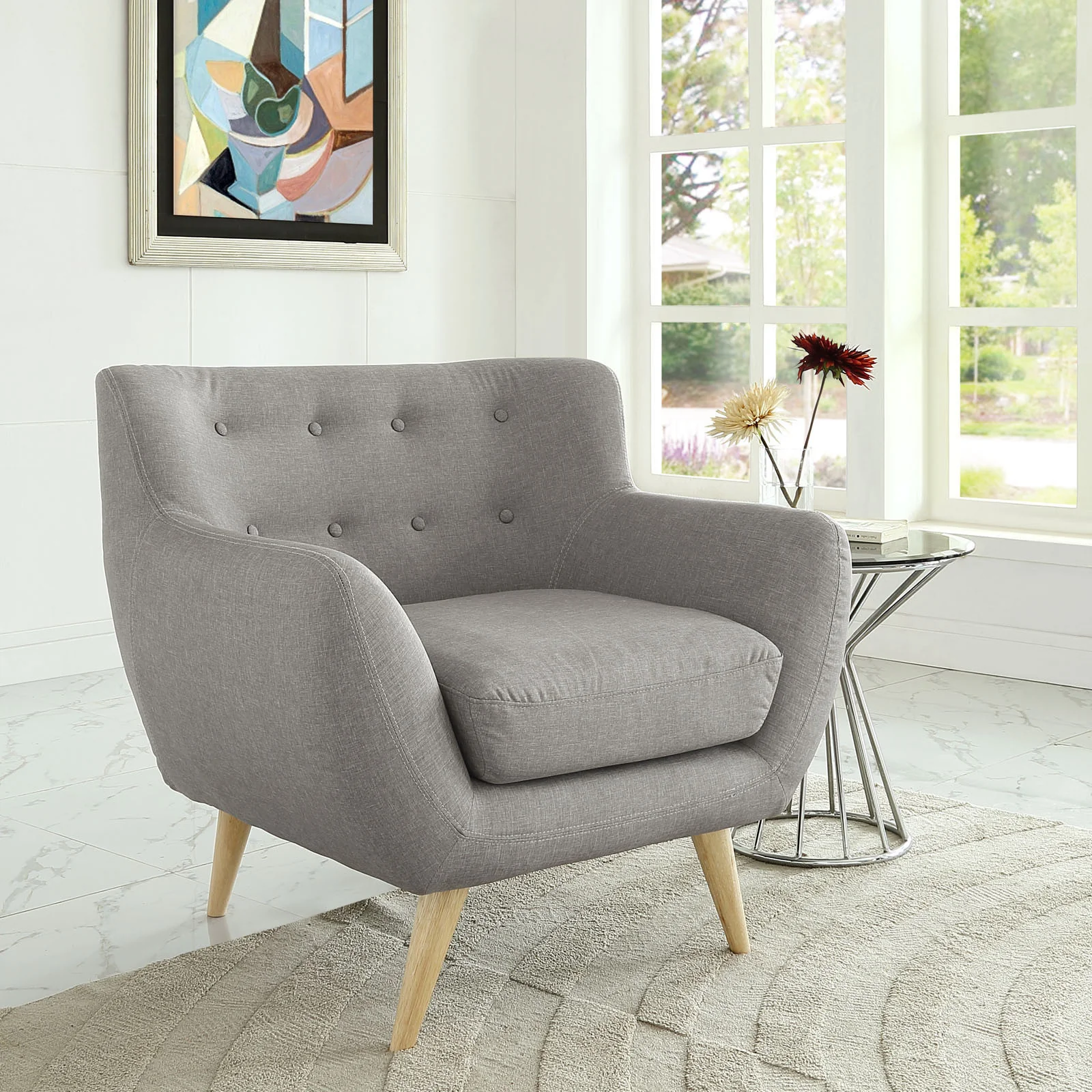 Reverence Armchair Light Gray - Image 5