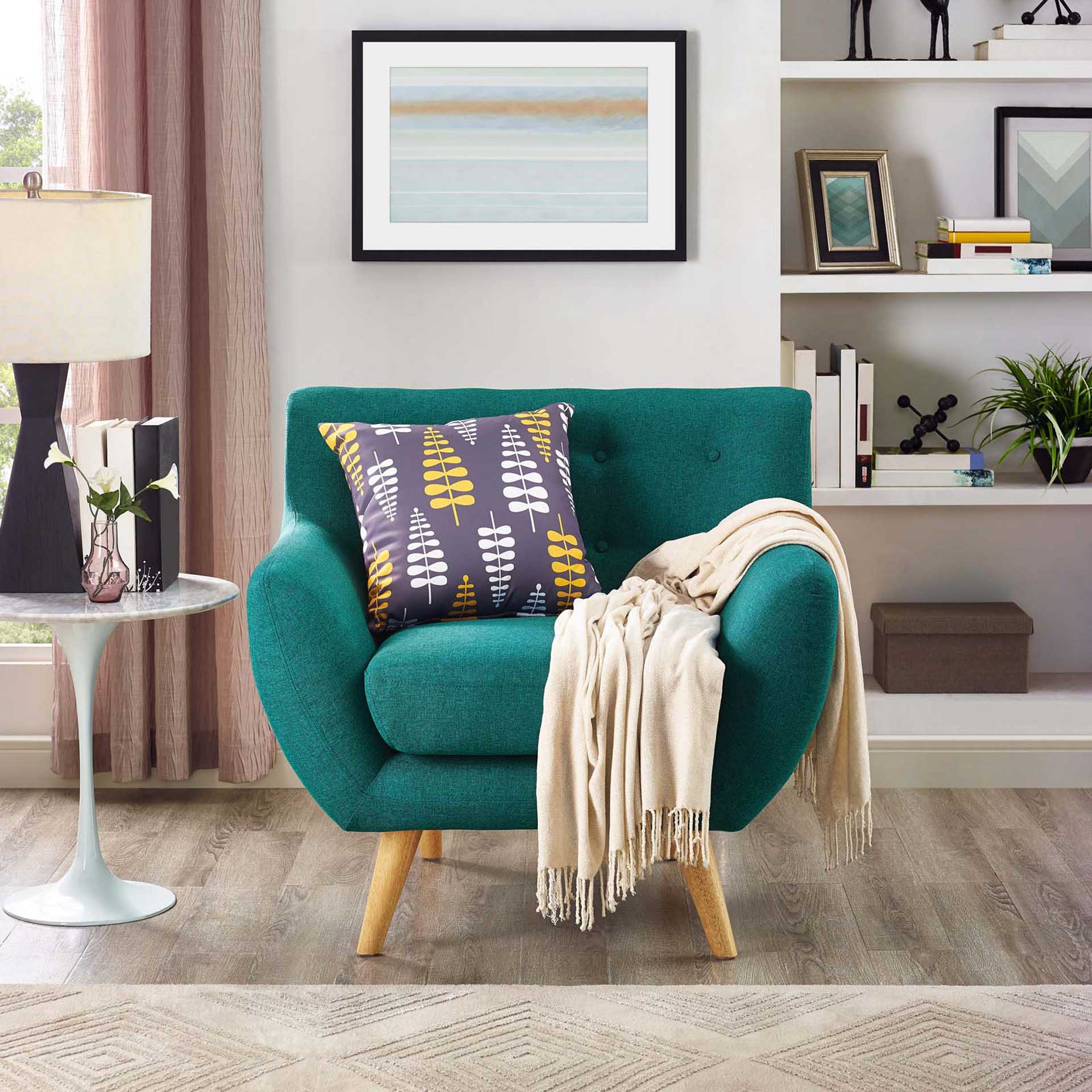 Reverence Armchair Teal - Image 5