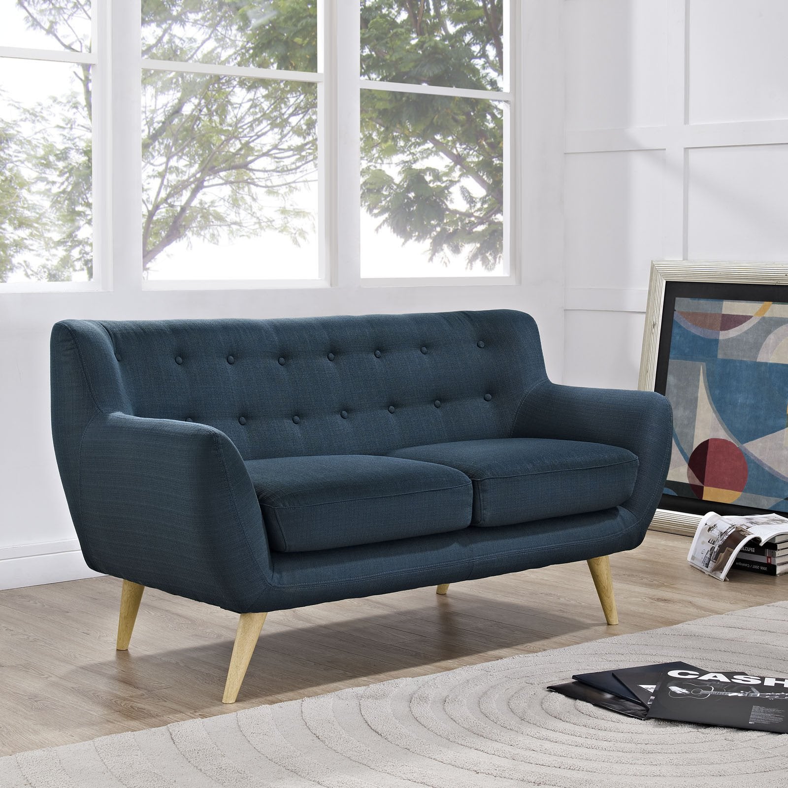 Reverence Loveseat Azure - Image 4