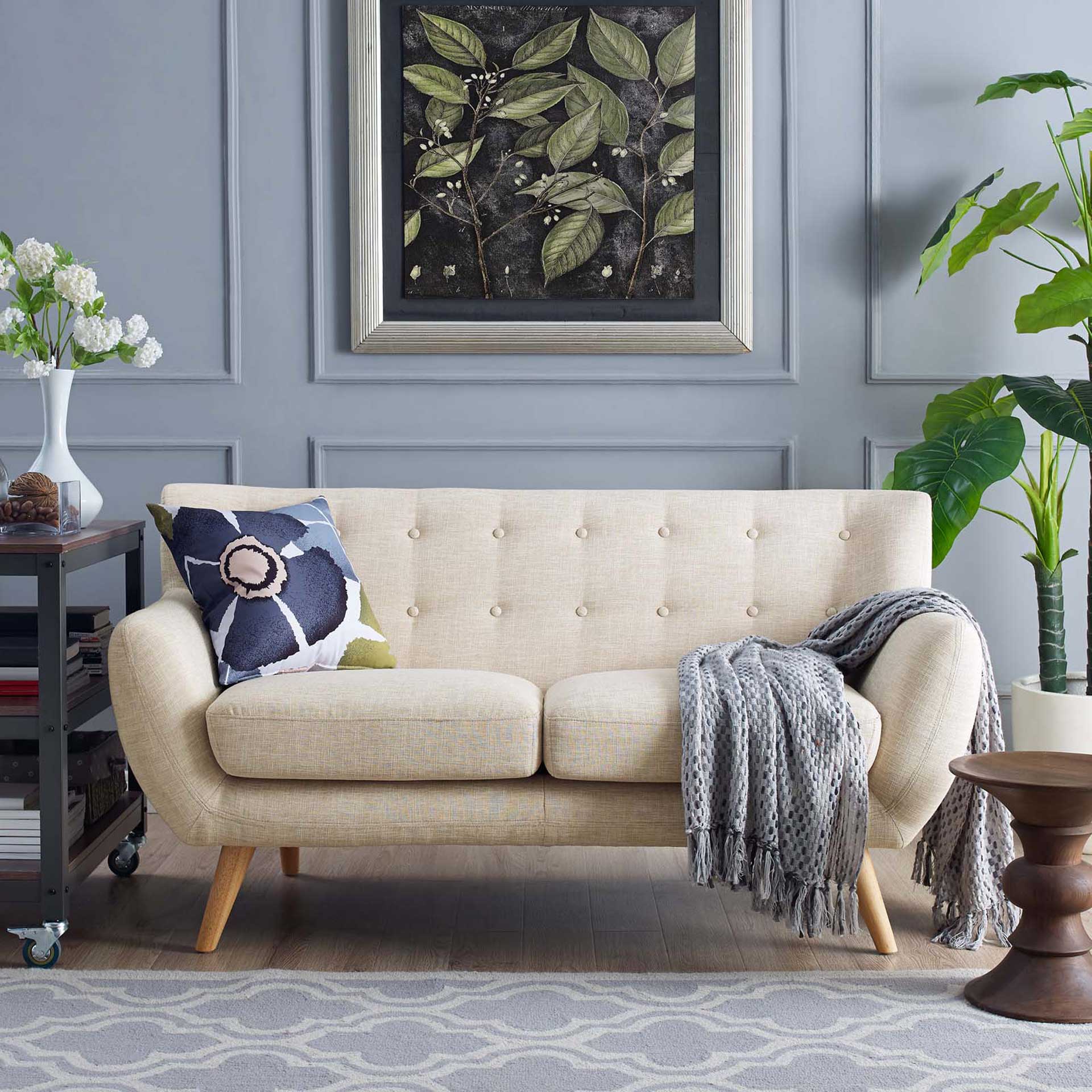 Reverence Loveseat Beige - Image 4