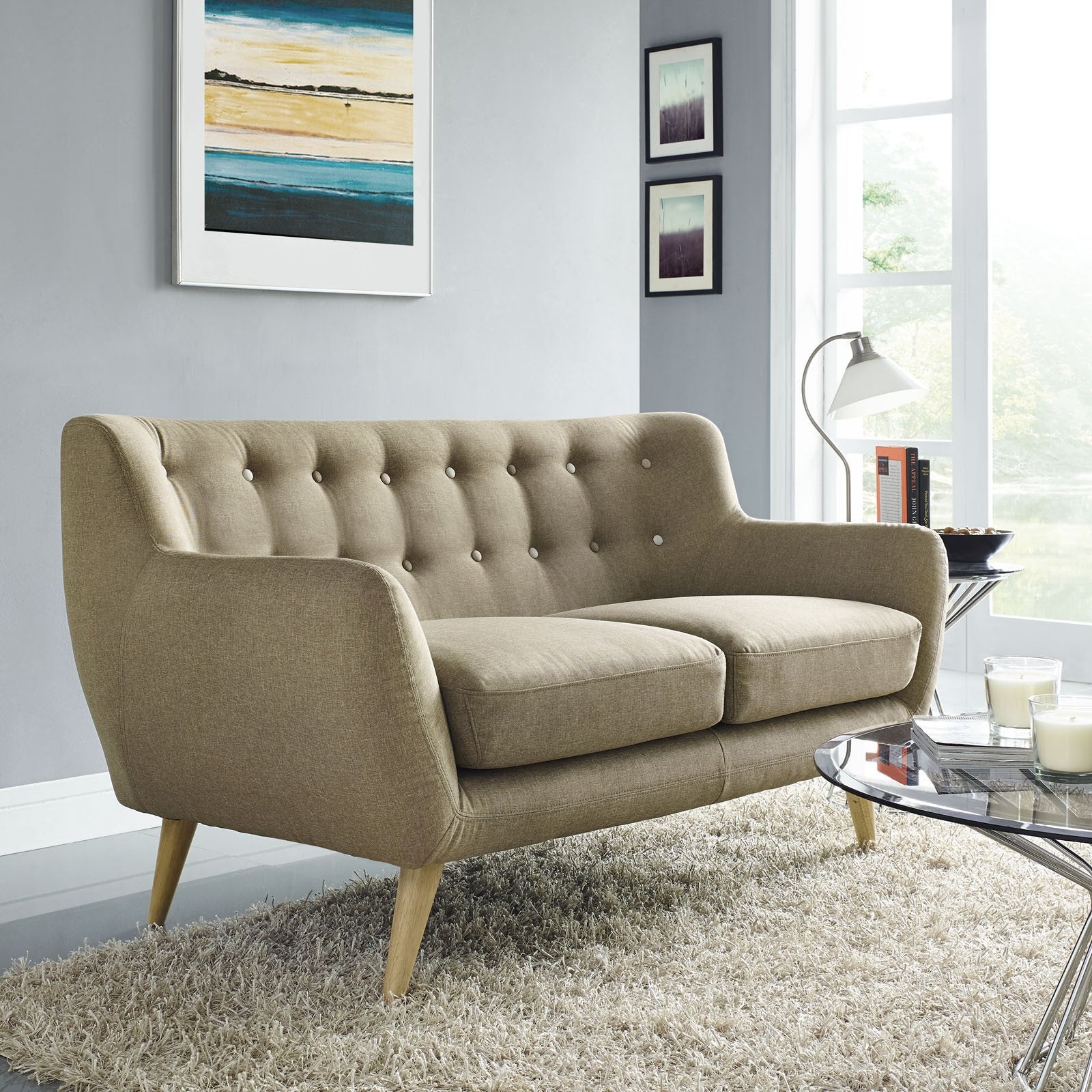 Reverence Loveseat Brown - Image 4