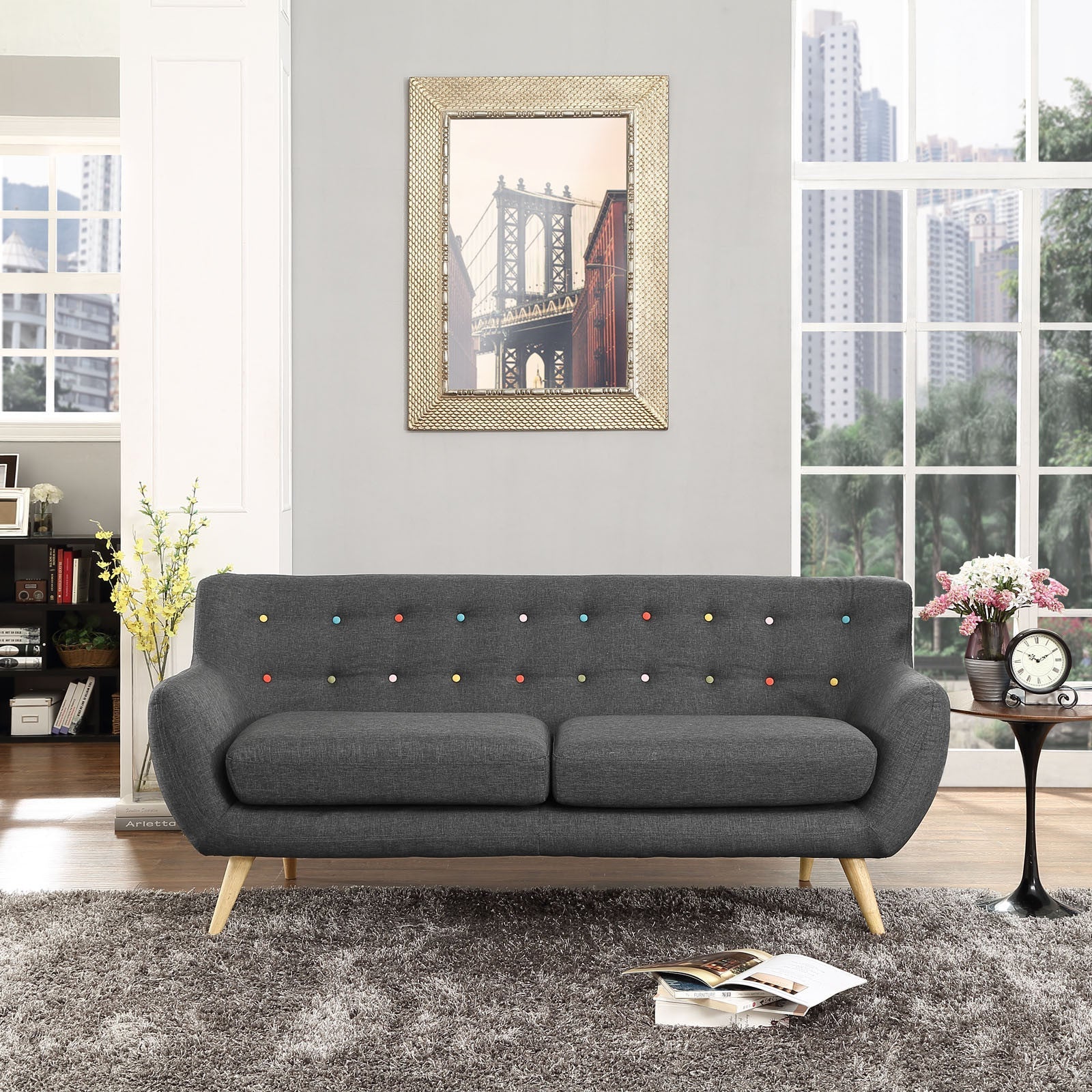Reverence Sofa Gray - Image 4