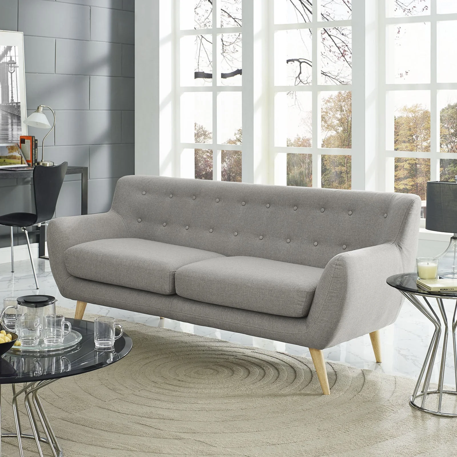 Reverence Sofa Light Gray - Image 4