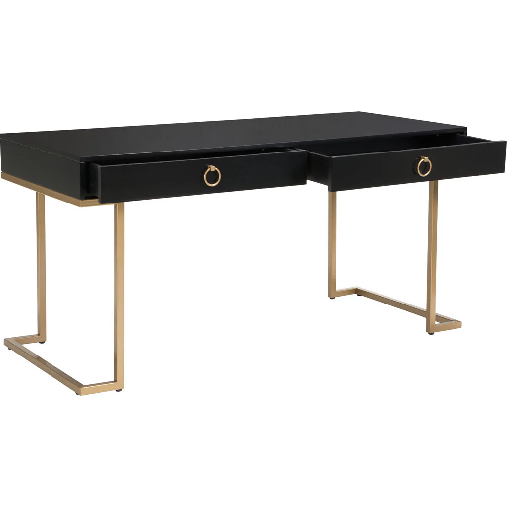 Revery Desk Black & Brass - Image 5
