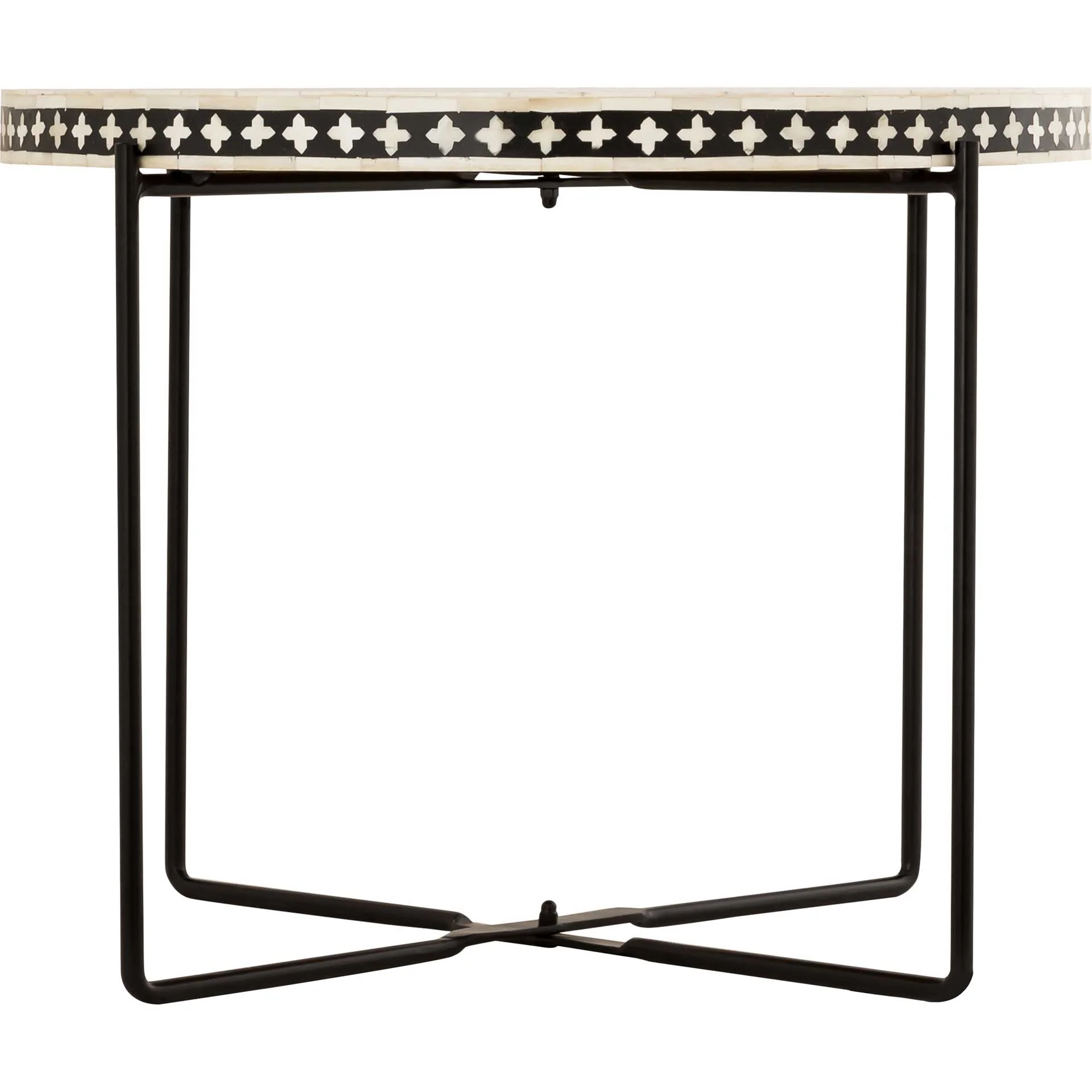 Rex Bone Inlay Coffee Table Black/White - Image 2