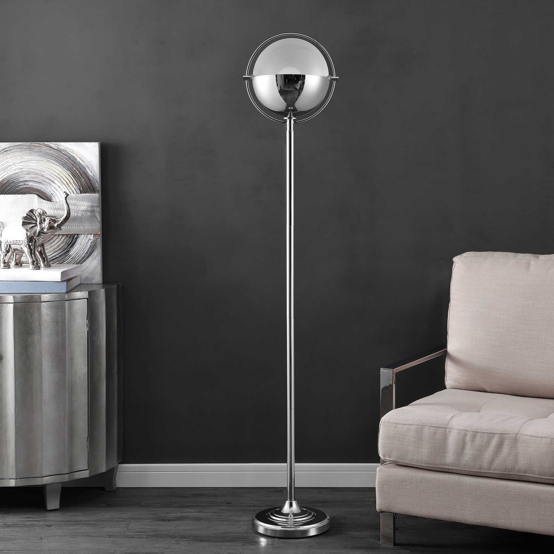 Reynlds Floor Lamp Chrome - Image 3
