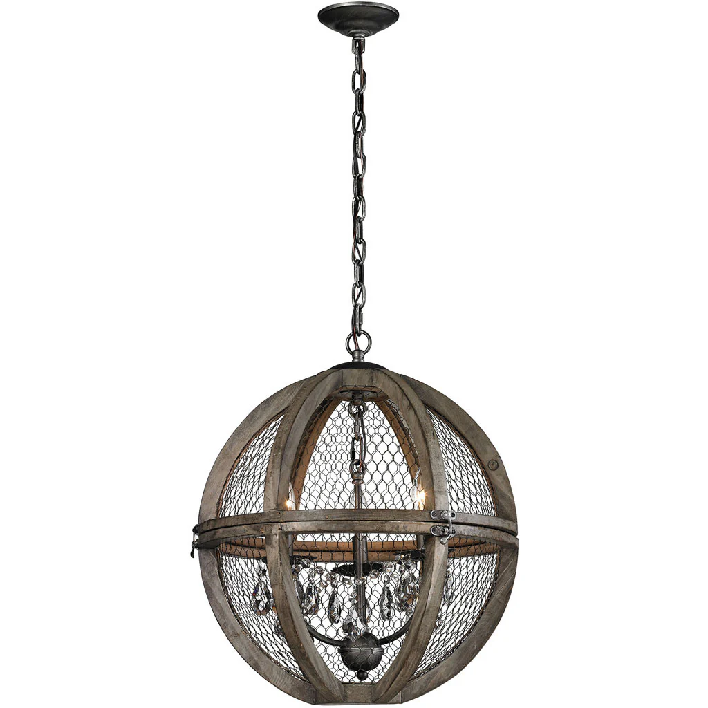 Rhapsody Wood/Wire Chandelier - Image 2