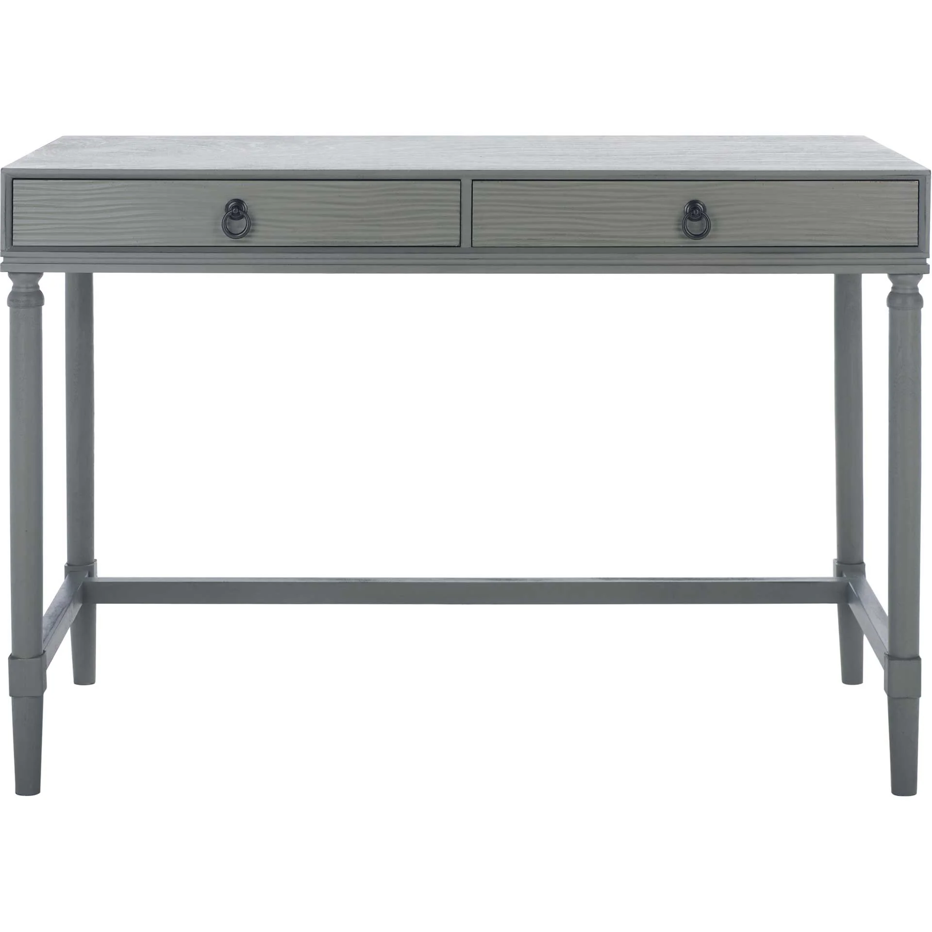 Rhett 2 Drawer Desk Gray - Image 2