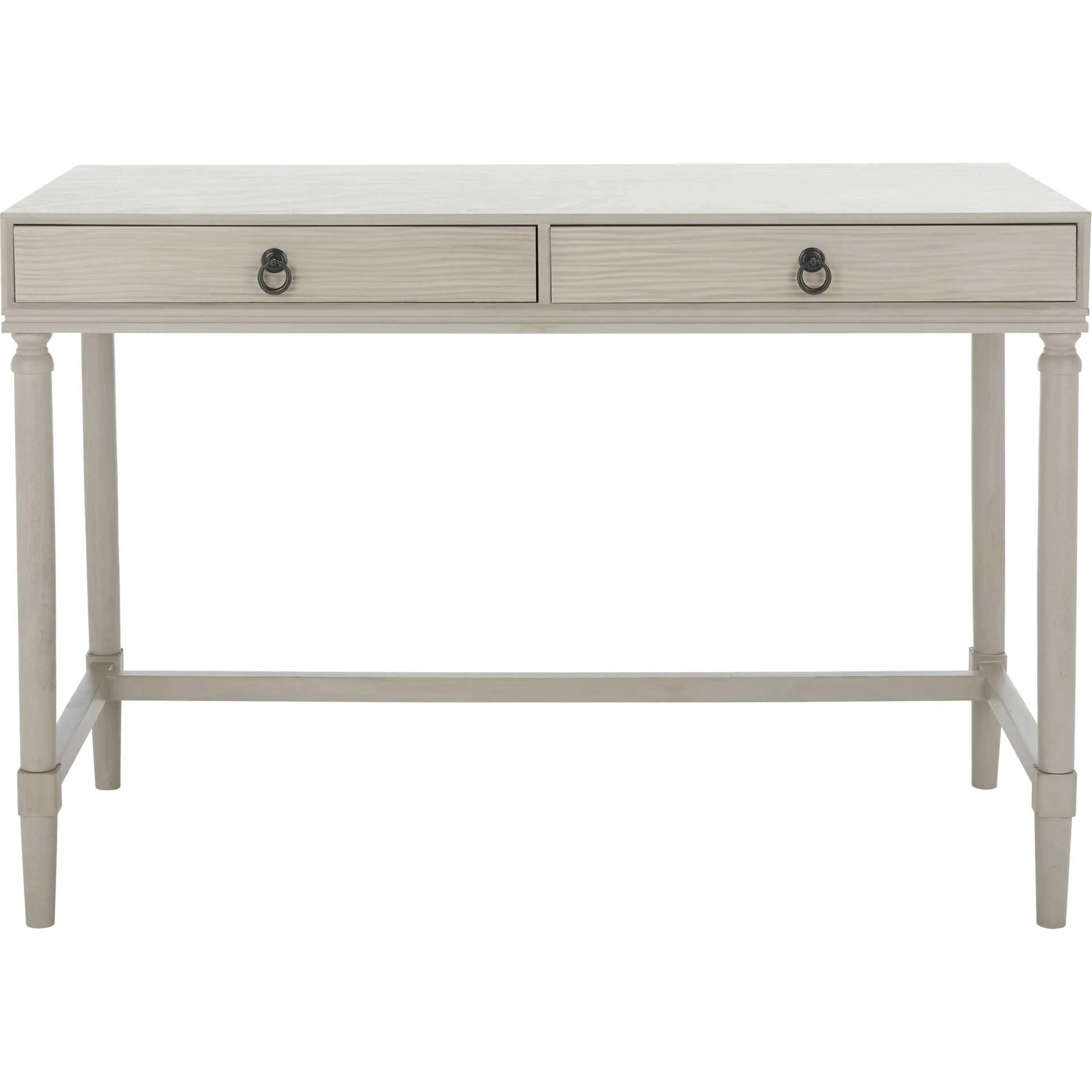 Rhett 2 Drawer Desk Taupe - Image 2