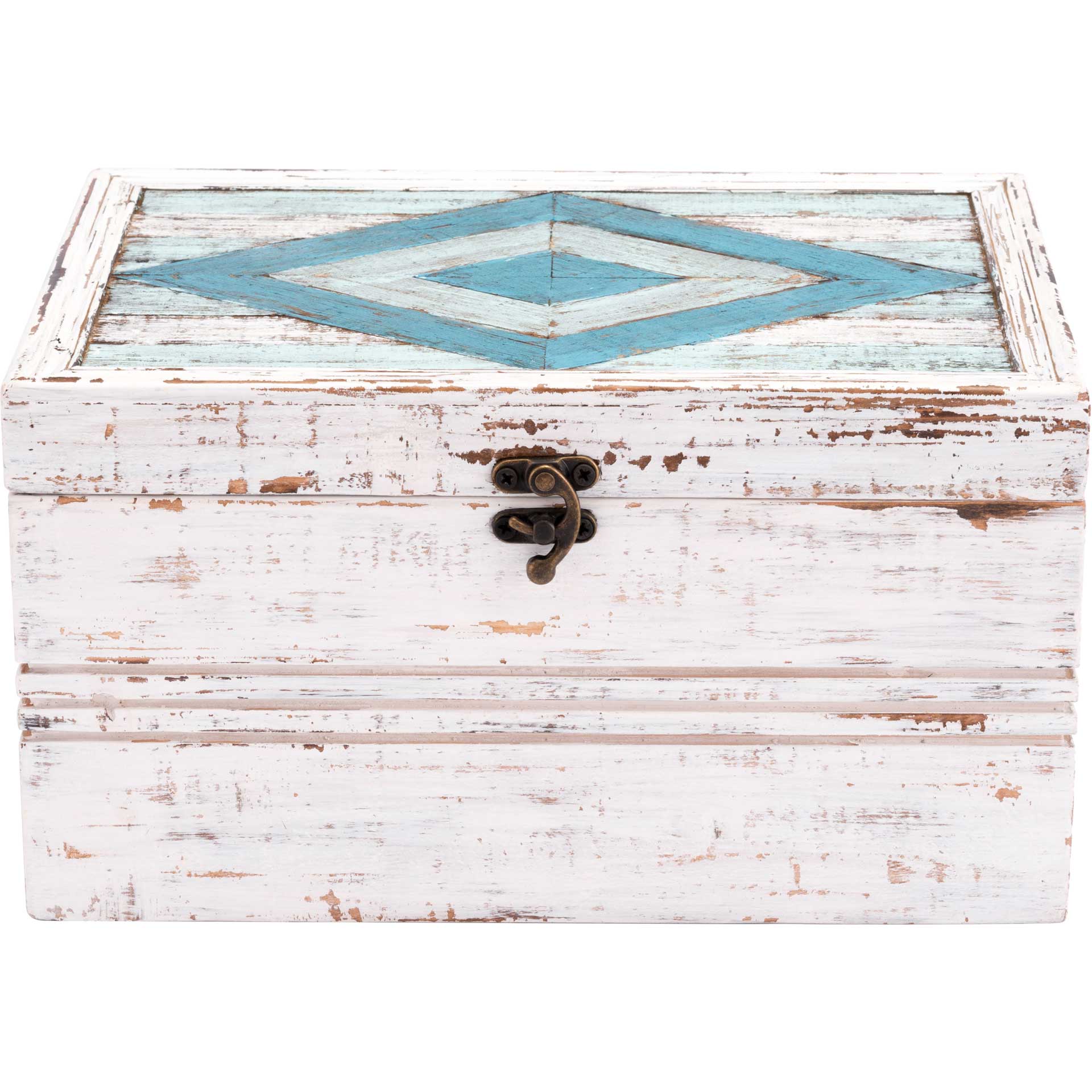 Rhombus Antique Box White - Image 3