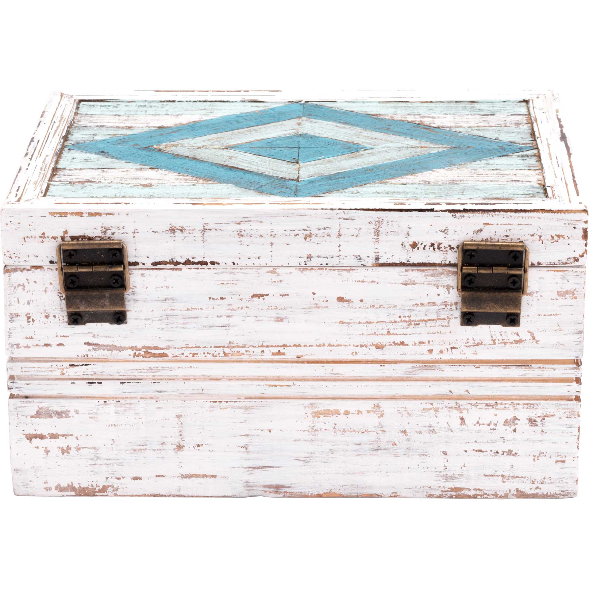 Rhombus Antique Box White - Image 4