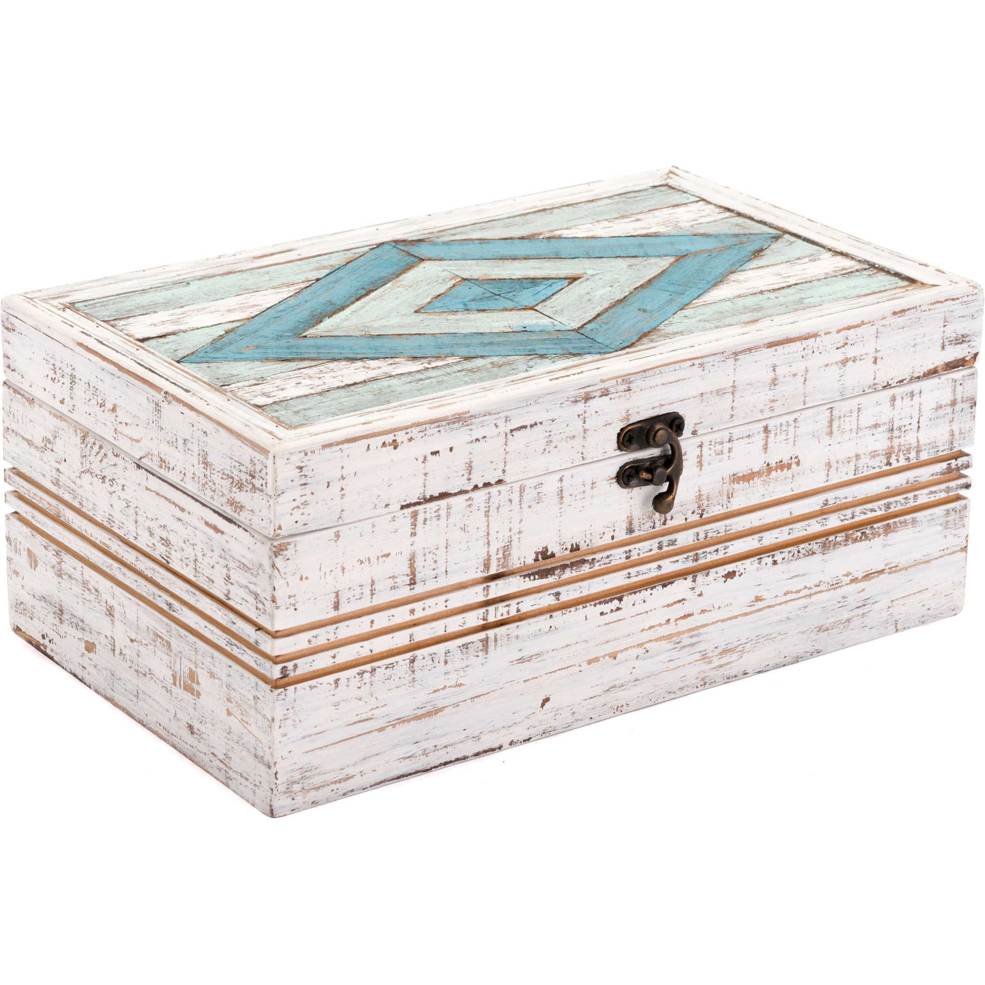 Rhombus Antique Box White - Image 5