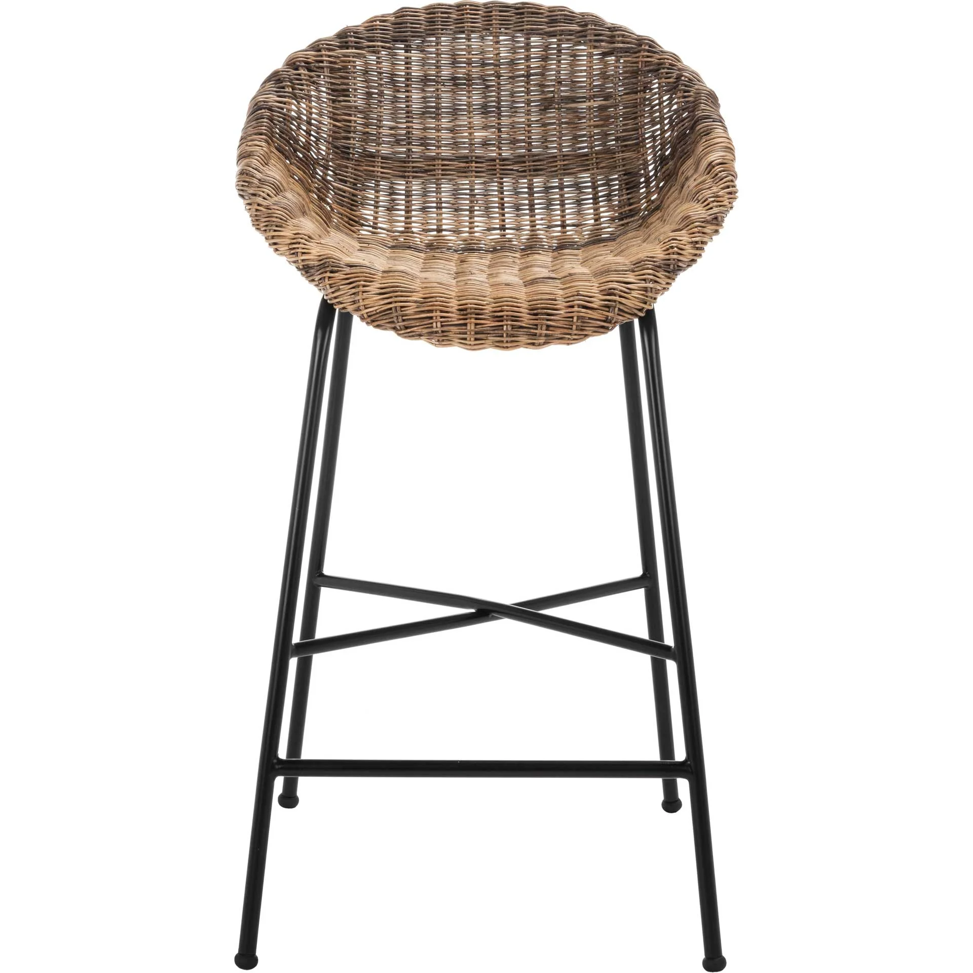 Rianon Rattan Bar Stool Natural/Black - Image 2