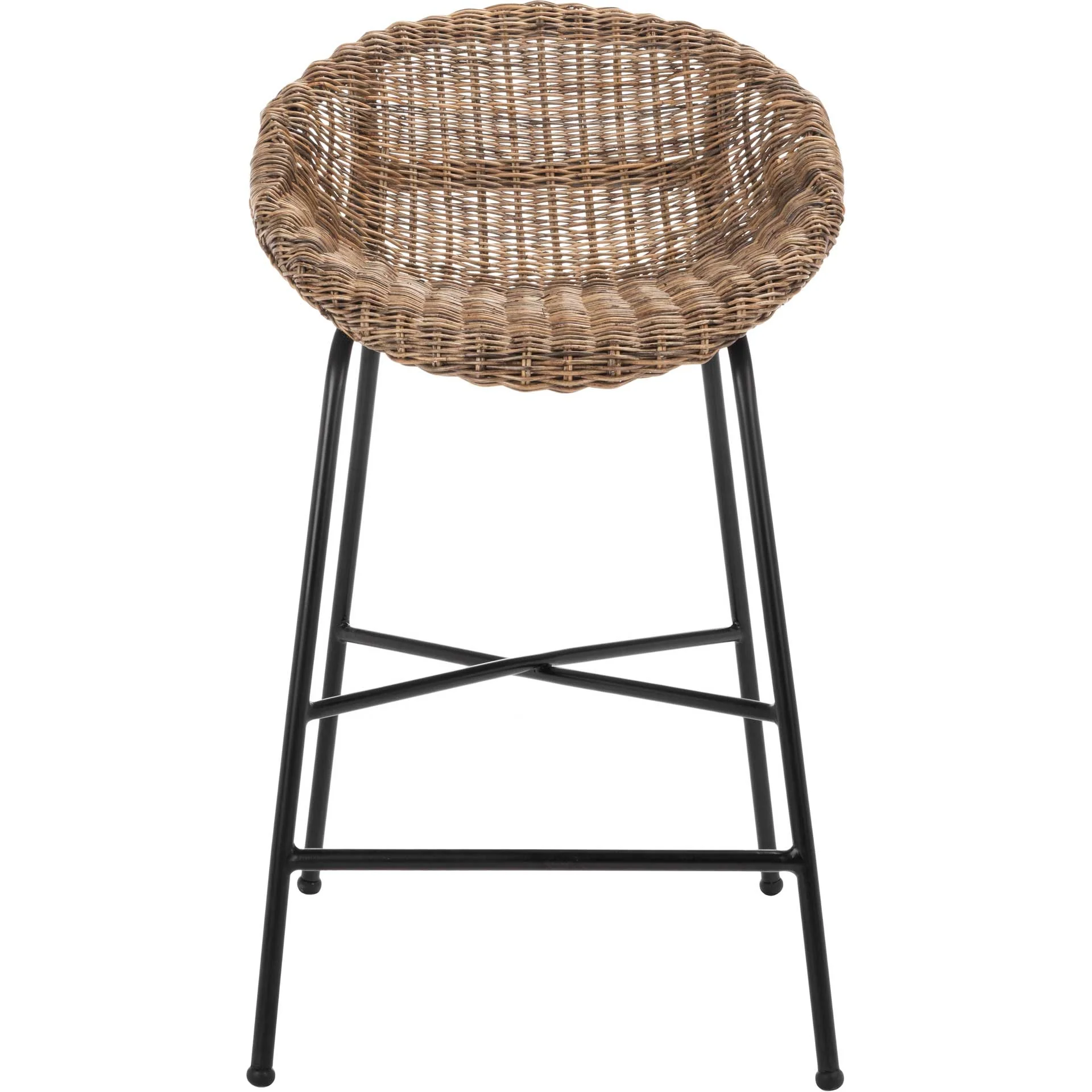 Rianon Rattan Bar Stool Natural/Black - Image 6