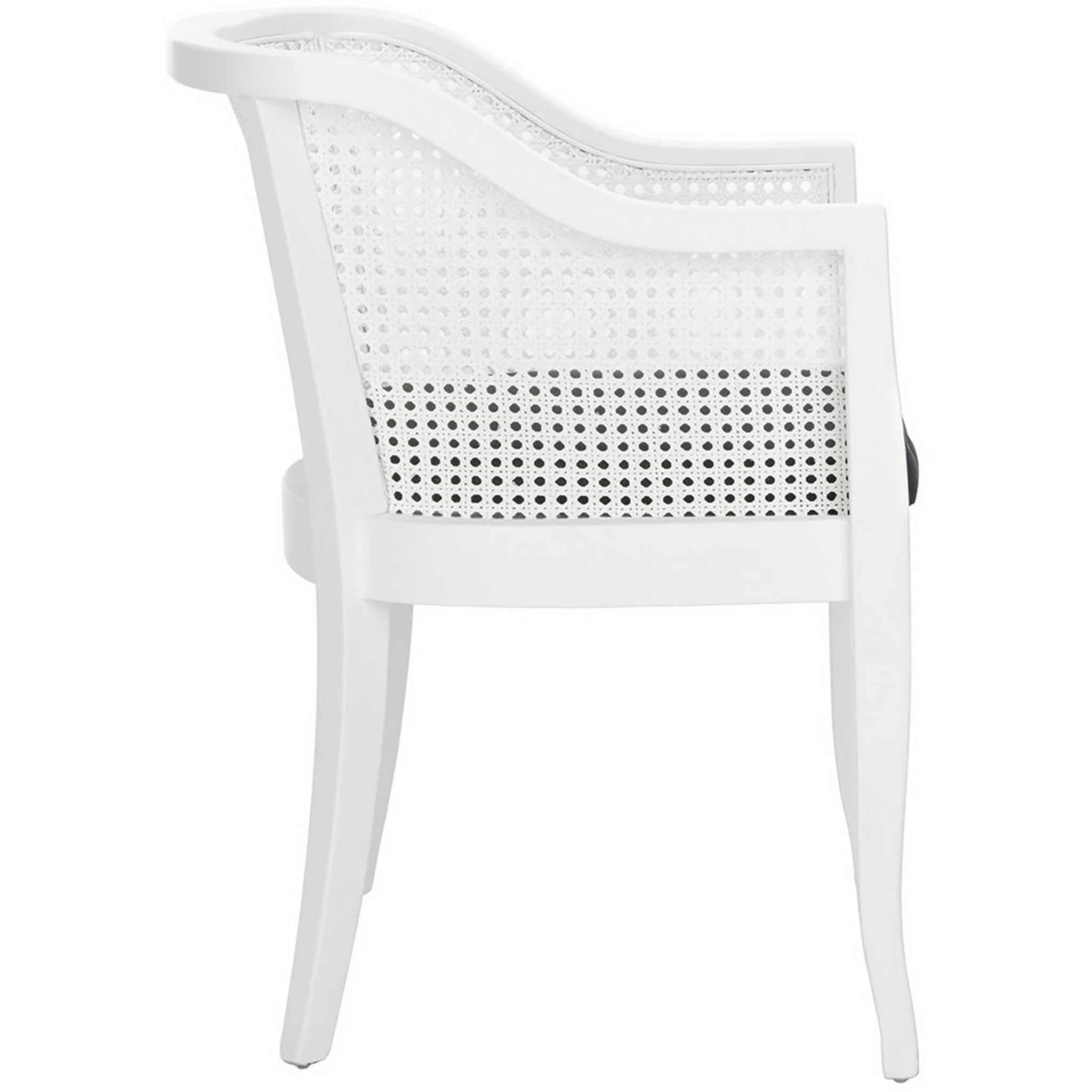 Ricardo Cane Dining Chair White - Image 3