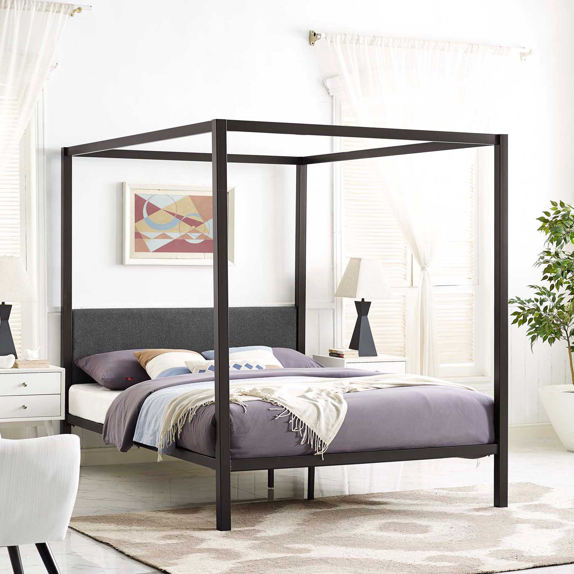 Richard Bed Frame Brown/Gray - Image 5