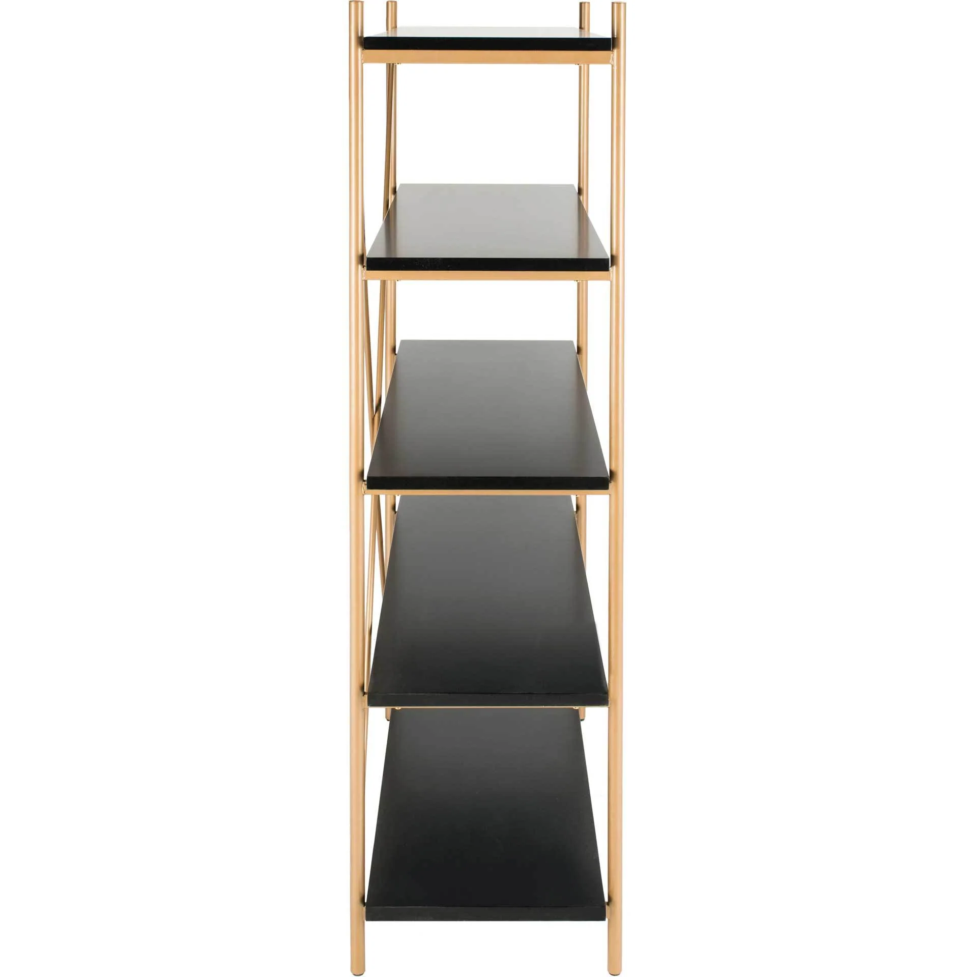Ridge 5 Tier Etagere Gold Liquid/Black - Image 3