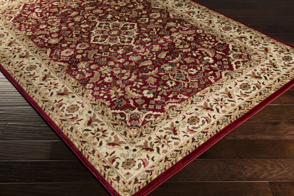Riley Burgundy/Butter Area Rug - Image 2