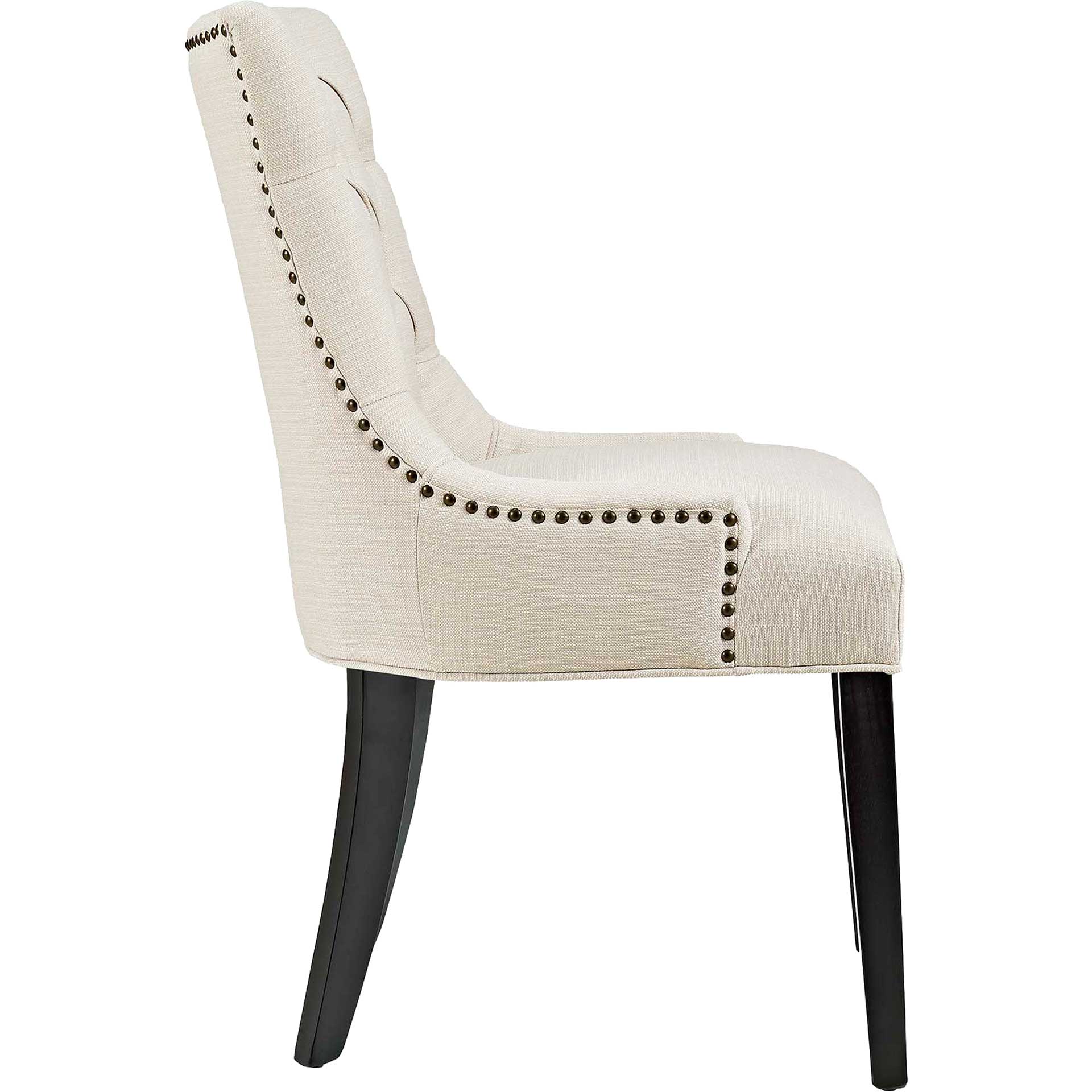 Riley Fabric Dining Chair Beige - Image 2