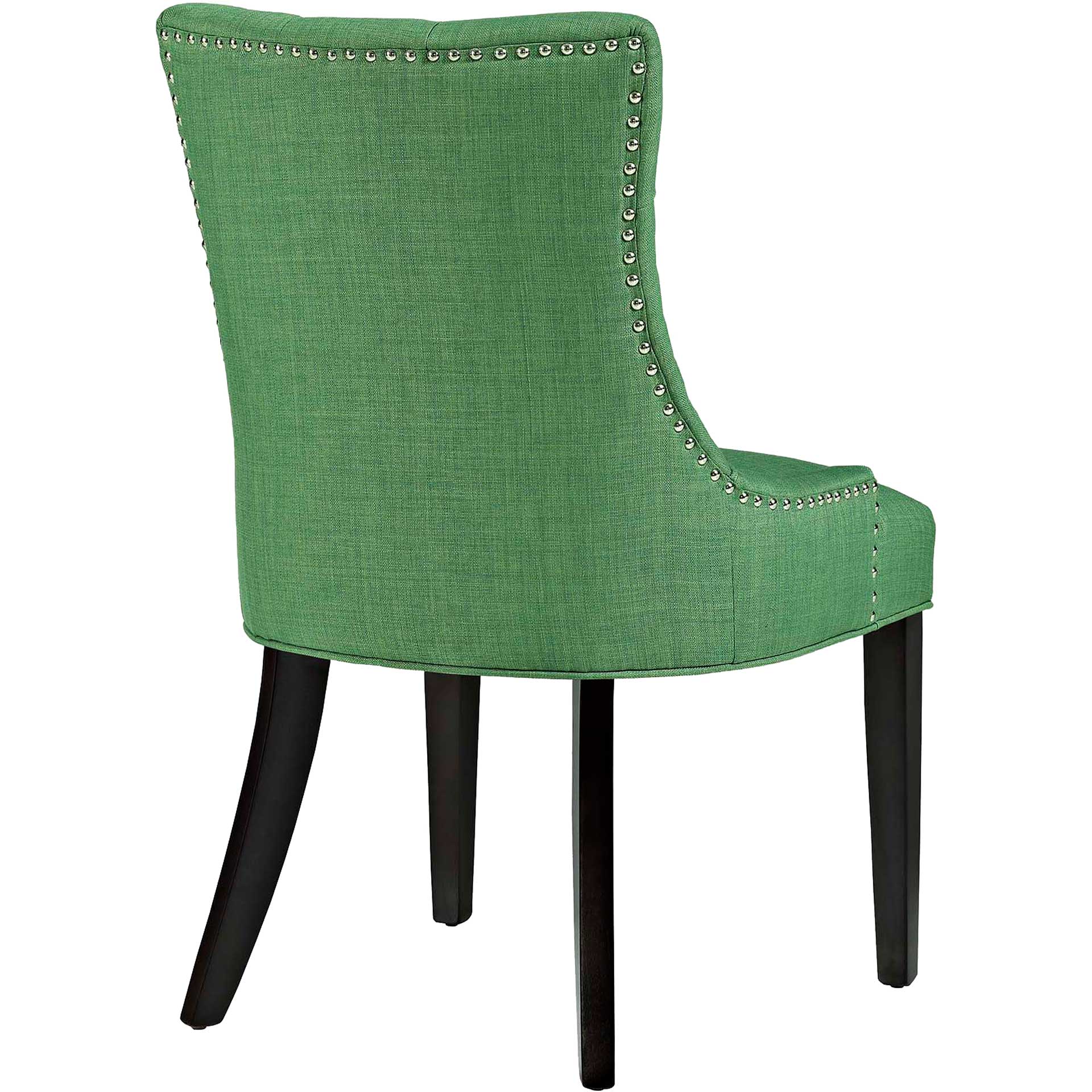 Riley Fabric Dining Chair Kelly Green - Image 3