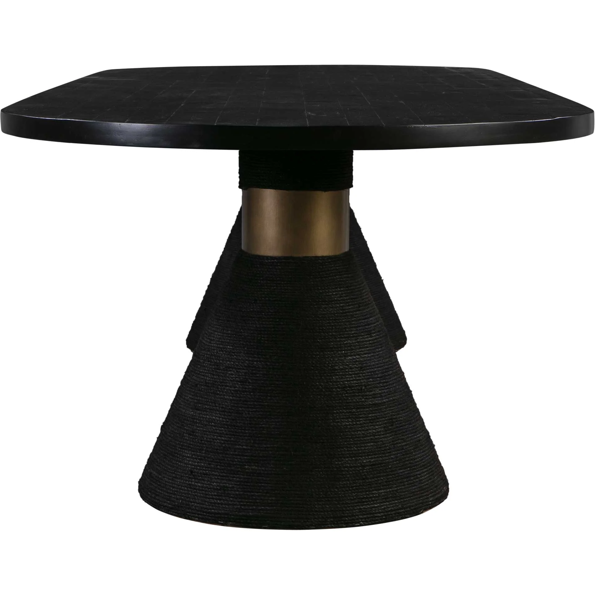 Riley Rope Oval Table Black - Image 3