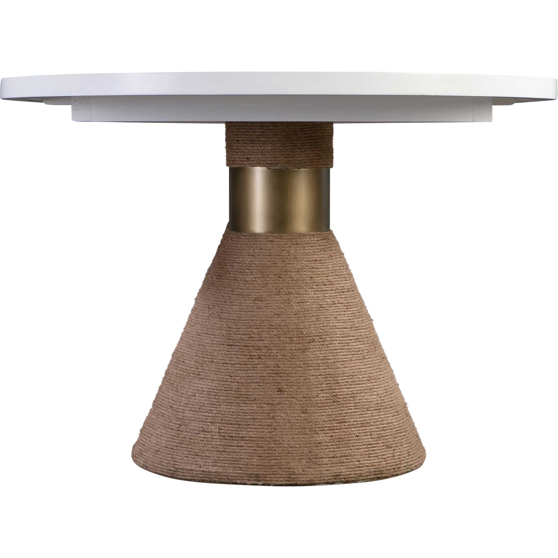 Riley Rope Oval Table White/Natural - Image 4