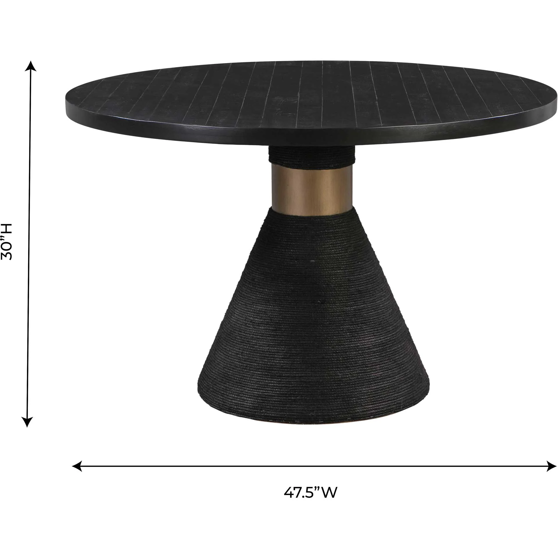 Riley Rope Round Table Black - Image 6