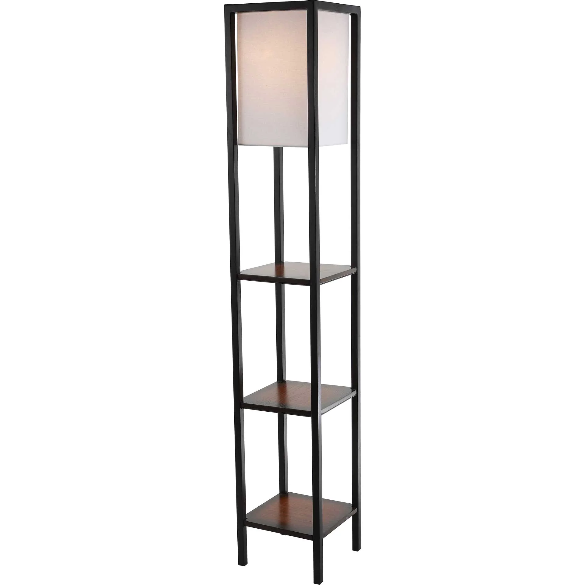 Riley Shelf Floor Lamp Cherry/Black - Image 2