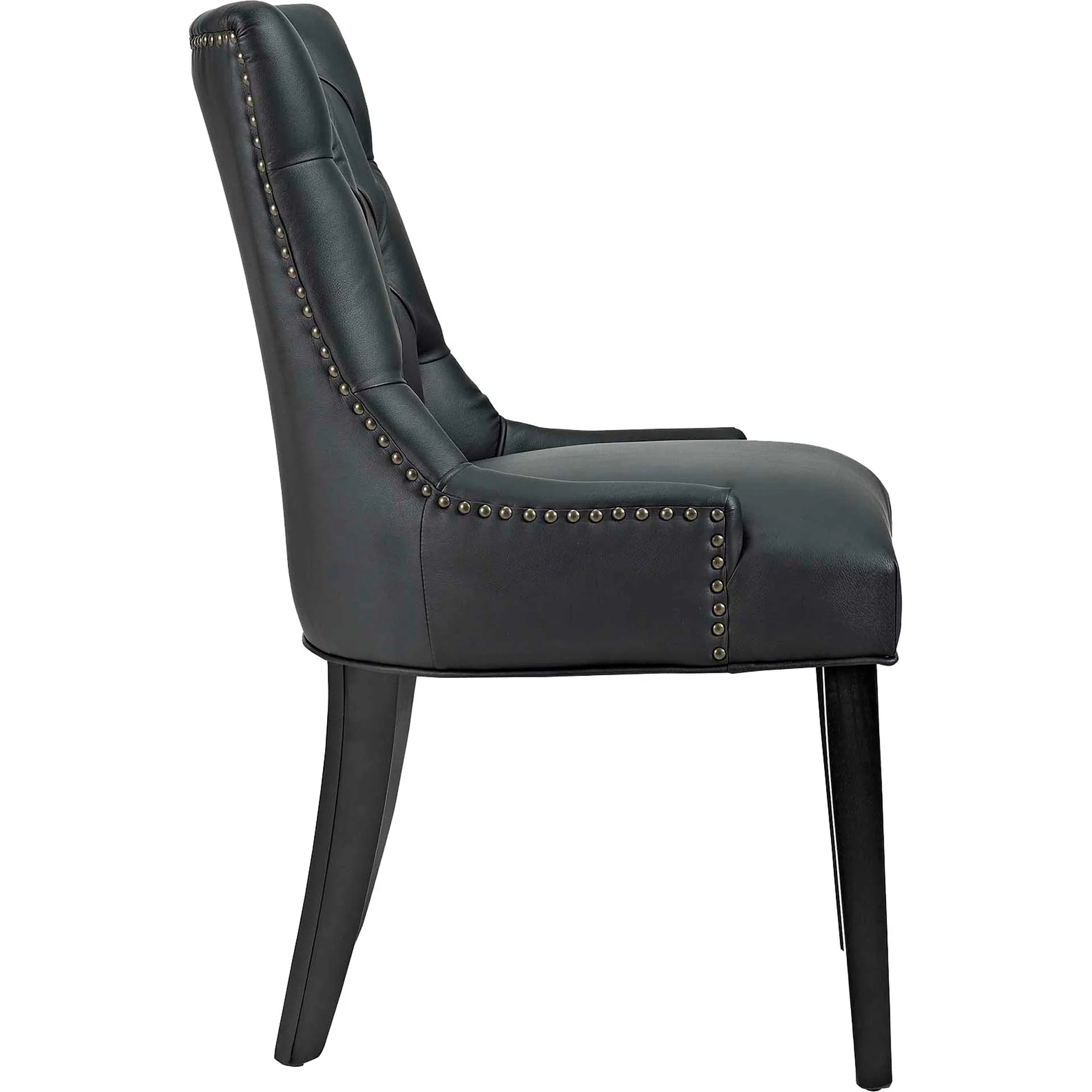 Riley Vinyl Dining Chair Black - Image 2