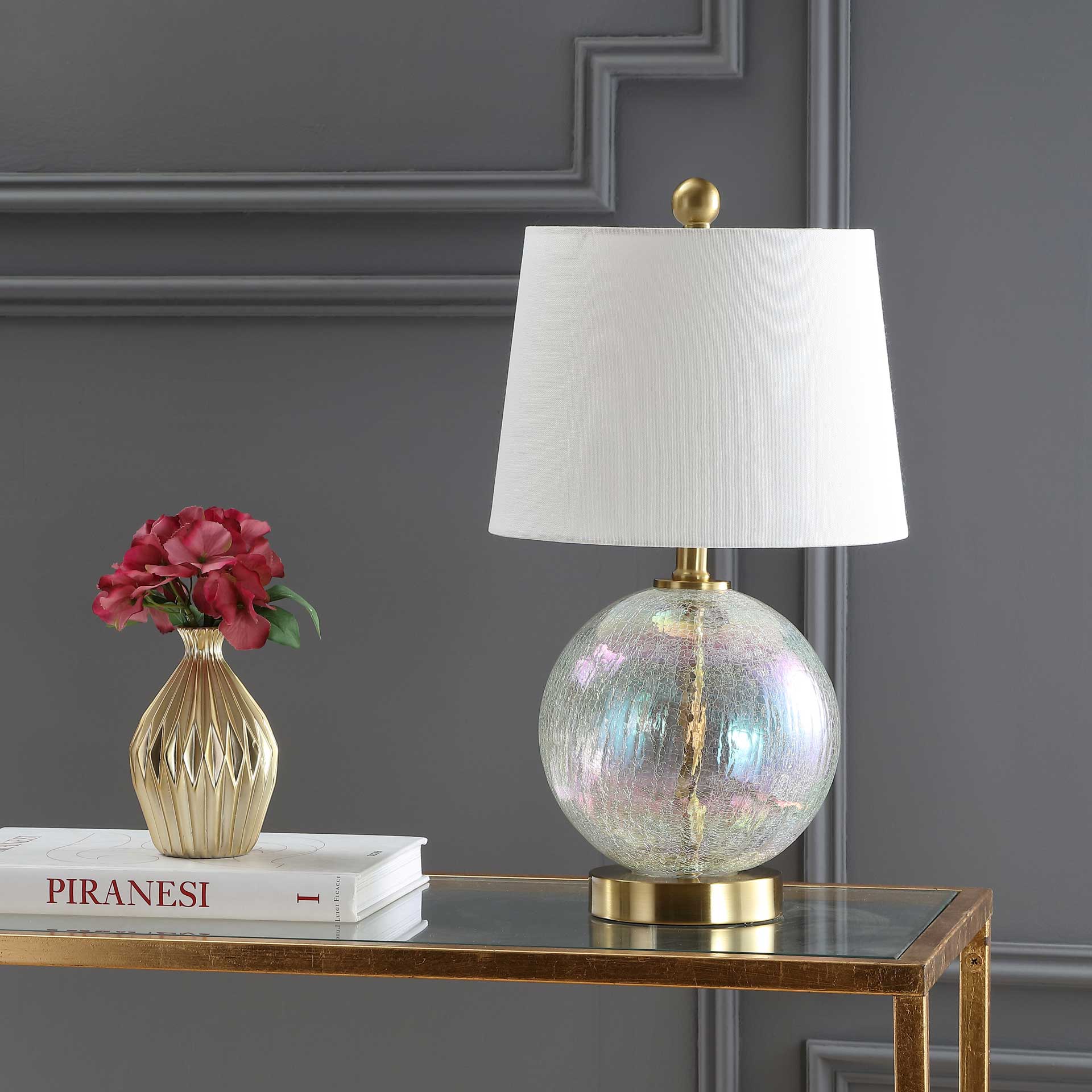 Rise Table Lamp Clear/Gold - Image 3