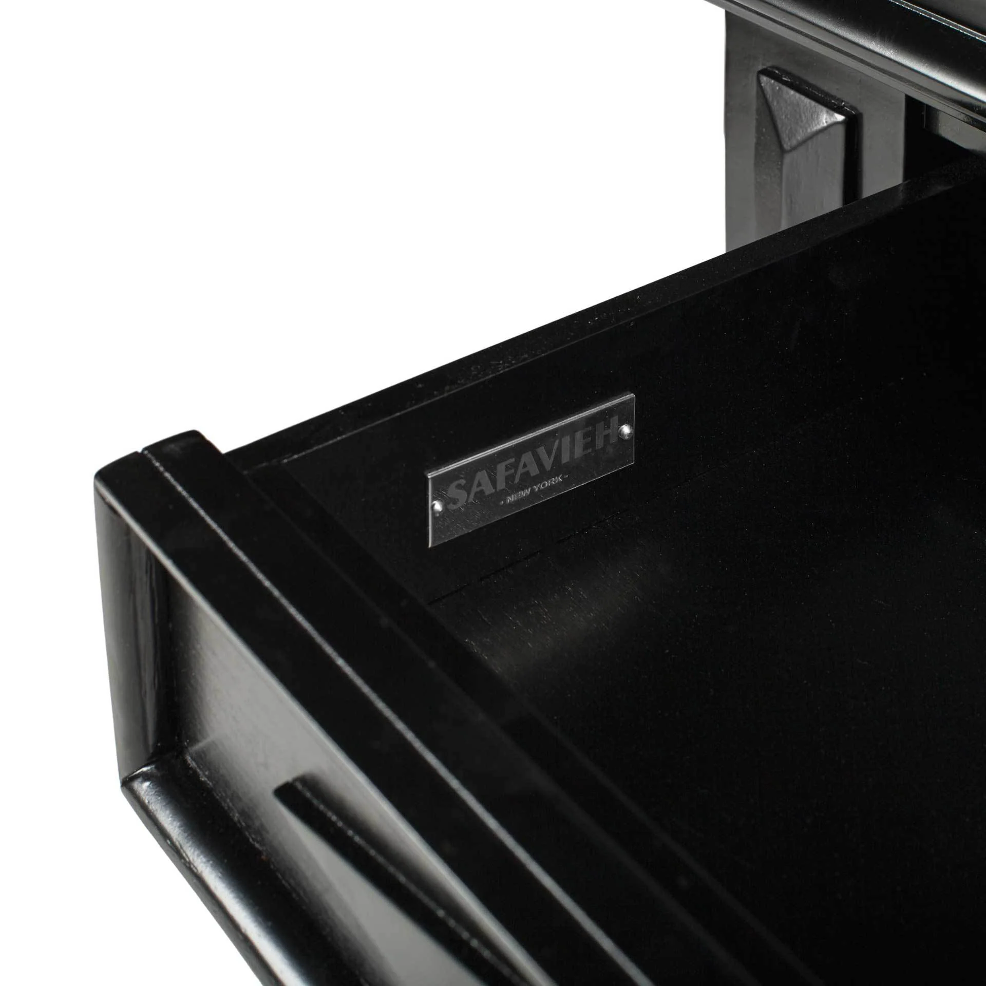 Robert 3 Drawer Desk Black - Image 5