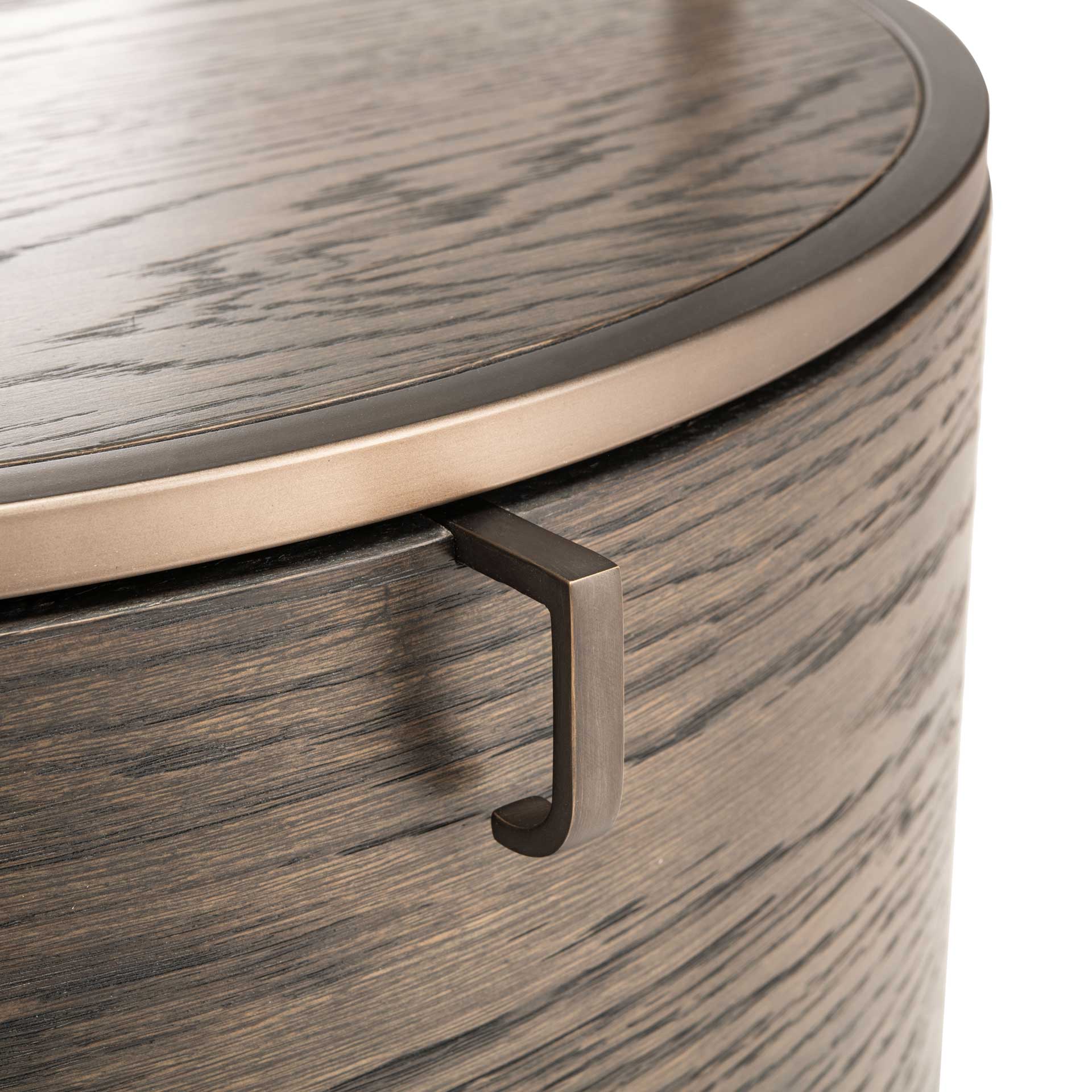 Robin Round 1 Drawer Nightstand Dark Walnut - Image 6