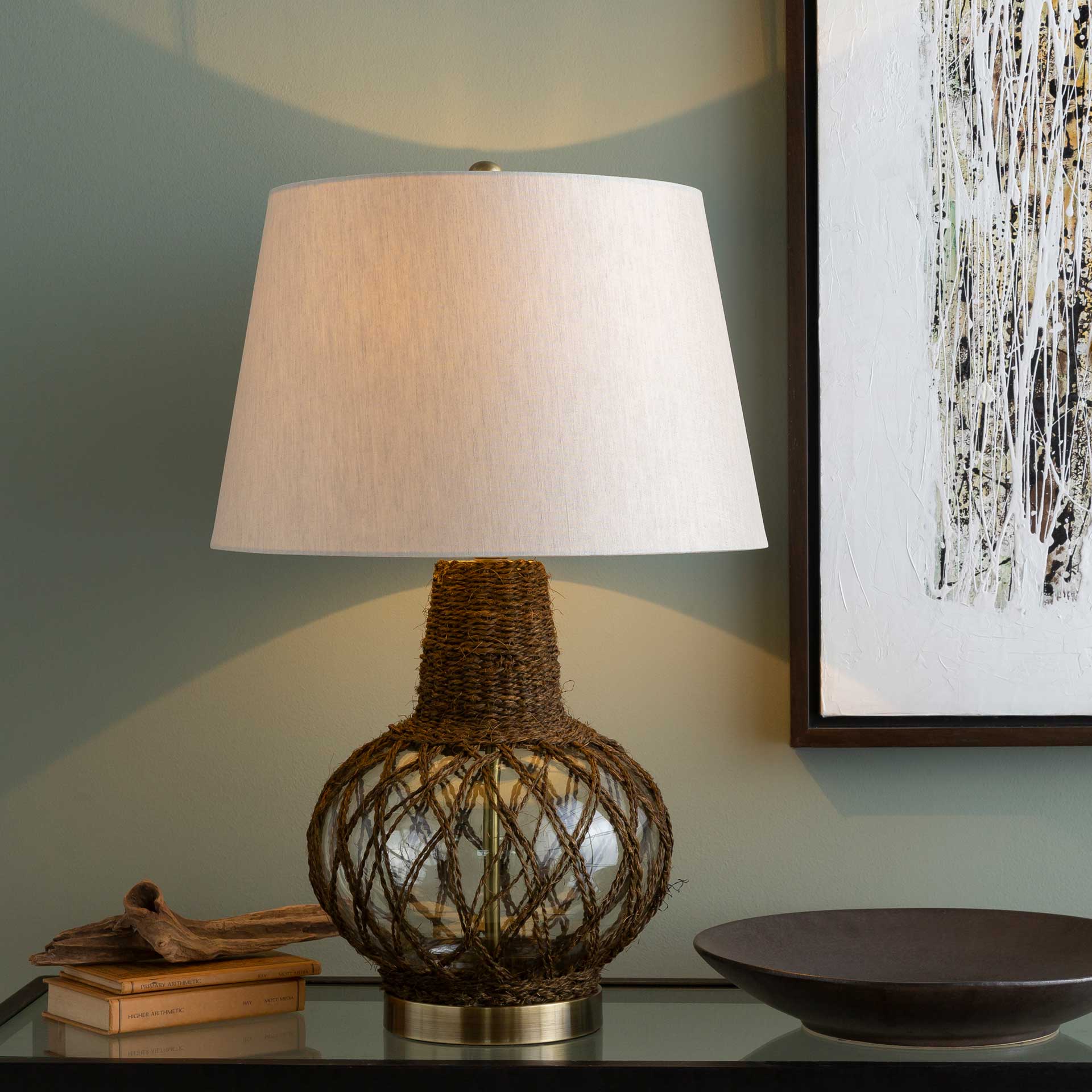 Robin Table Lamp White/Beige - Image 3