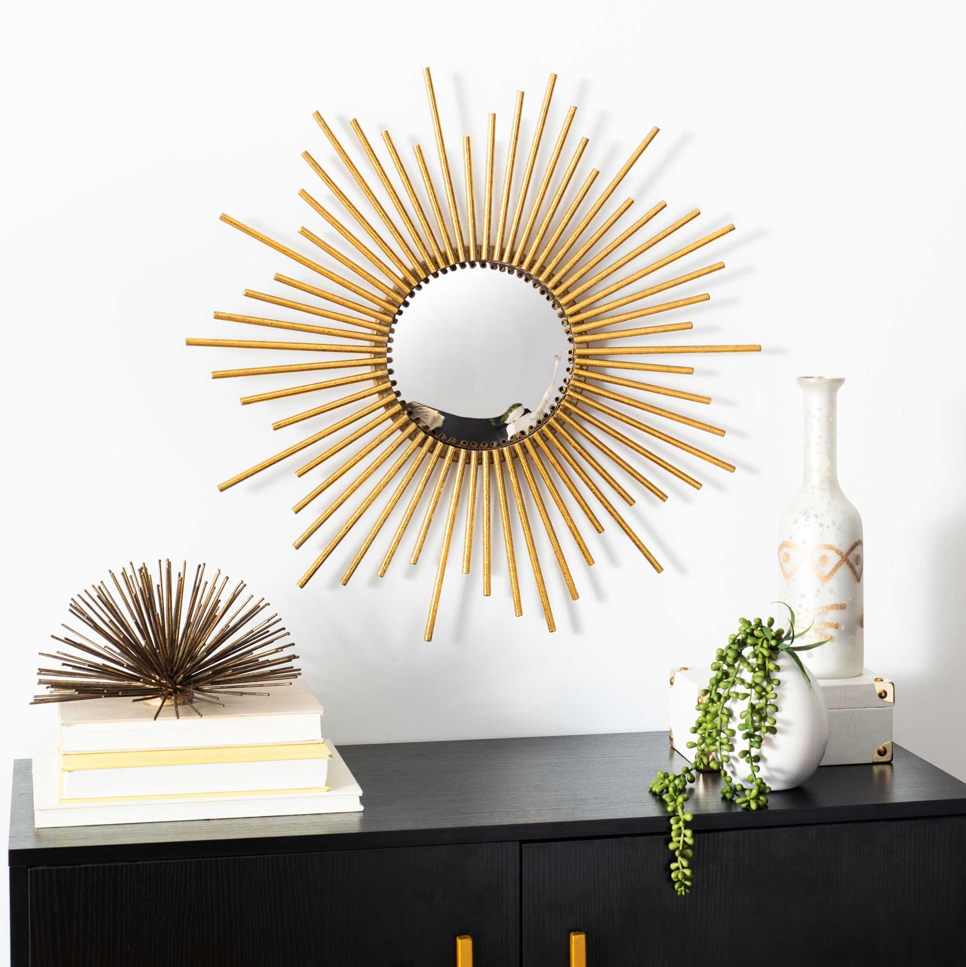 Rocco Mirror Gold - Image 2