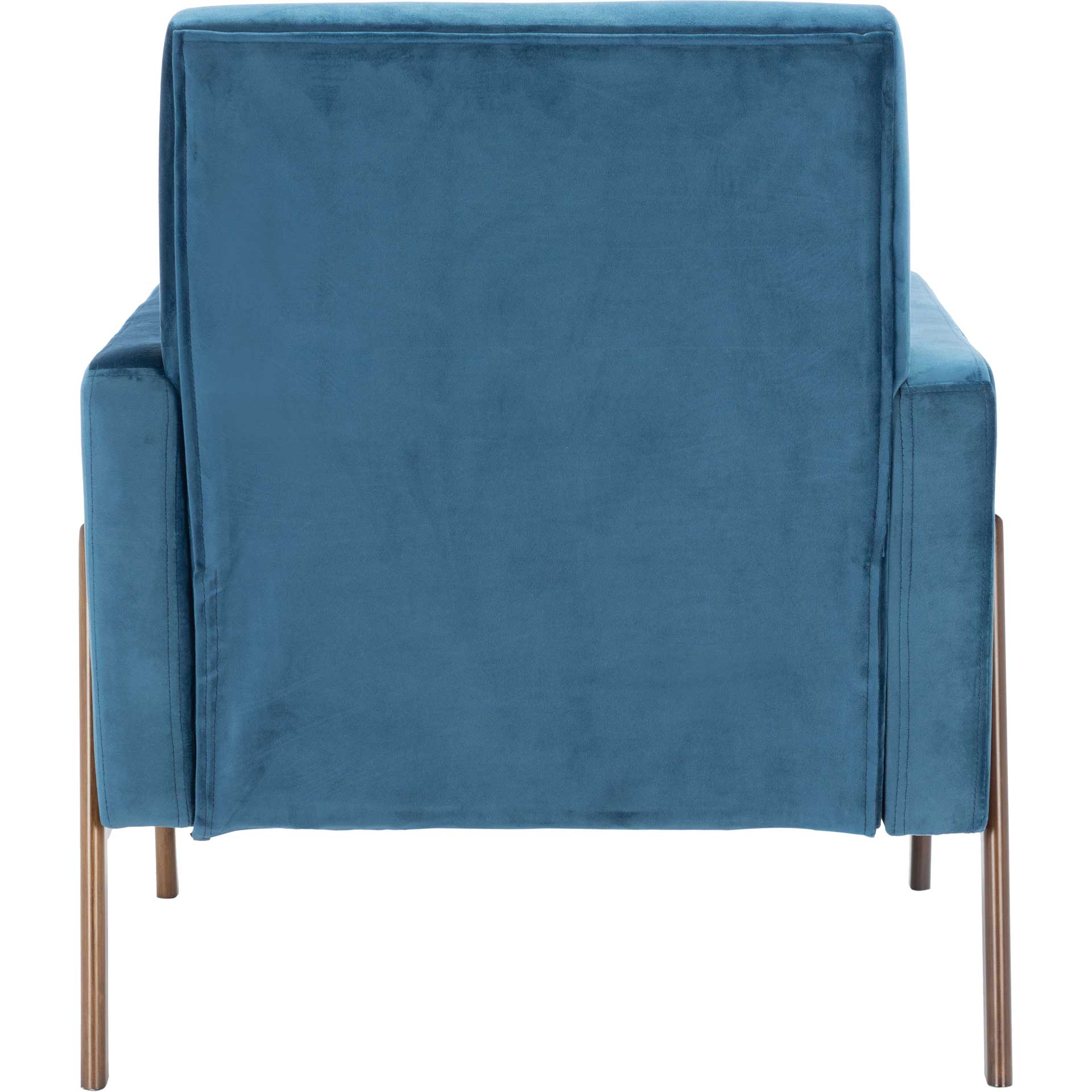 Rocha Sofa Accent Chair Blue/Antique Coffee - Image 4