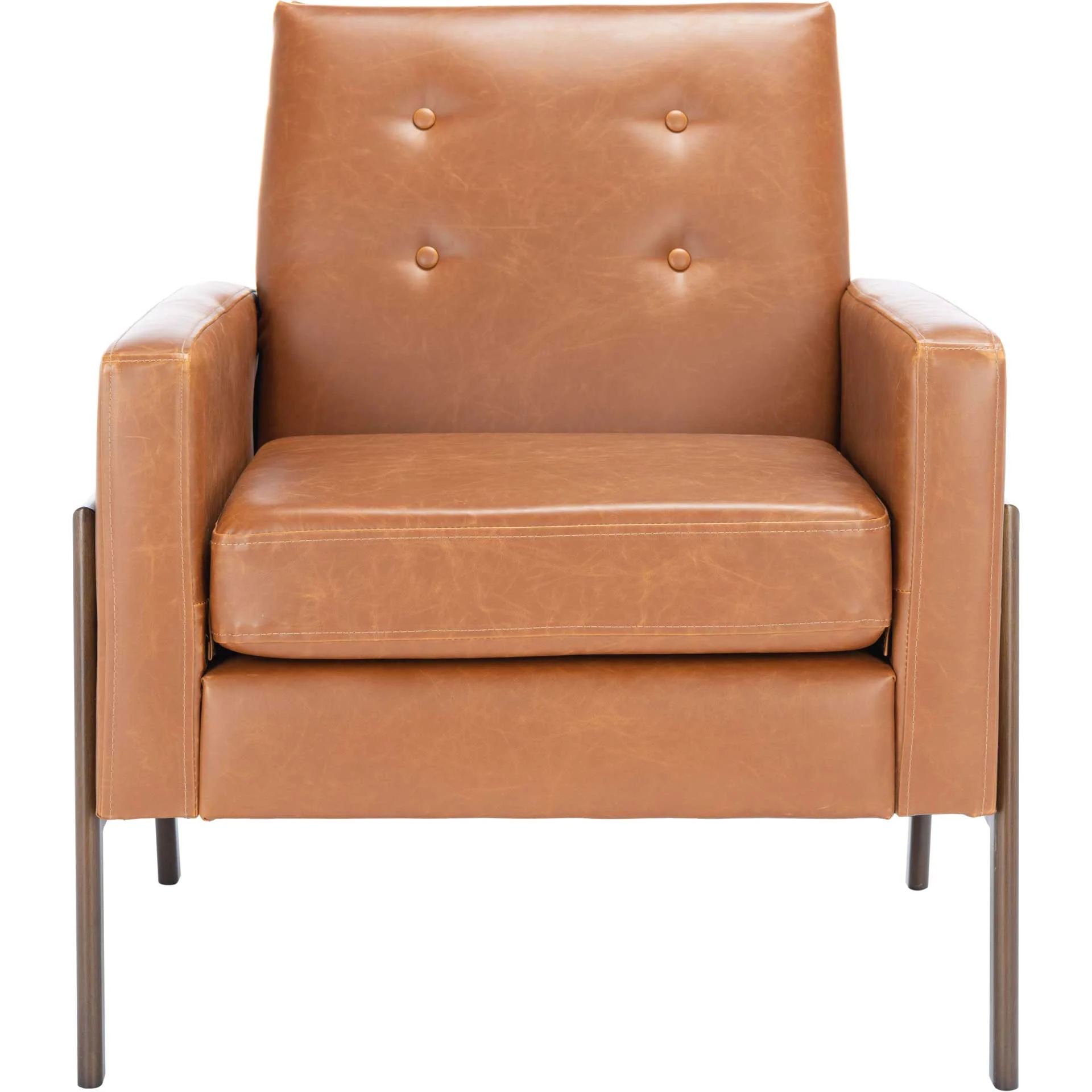 Rocha Sofa Accent Chair Light Brown/Antique Coffee - Image 2