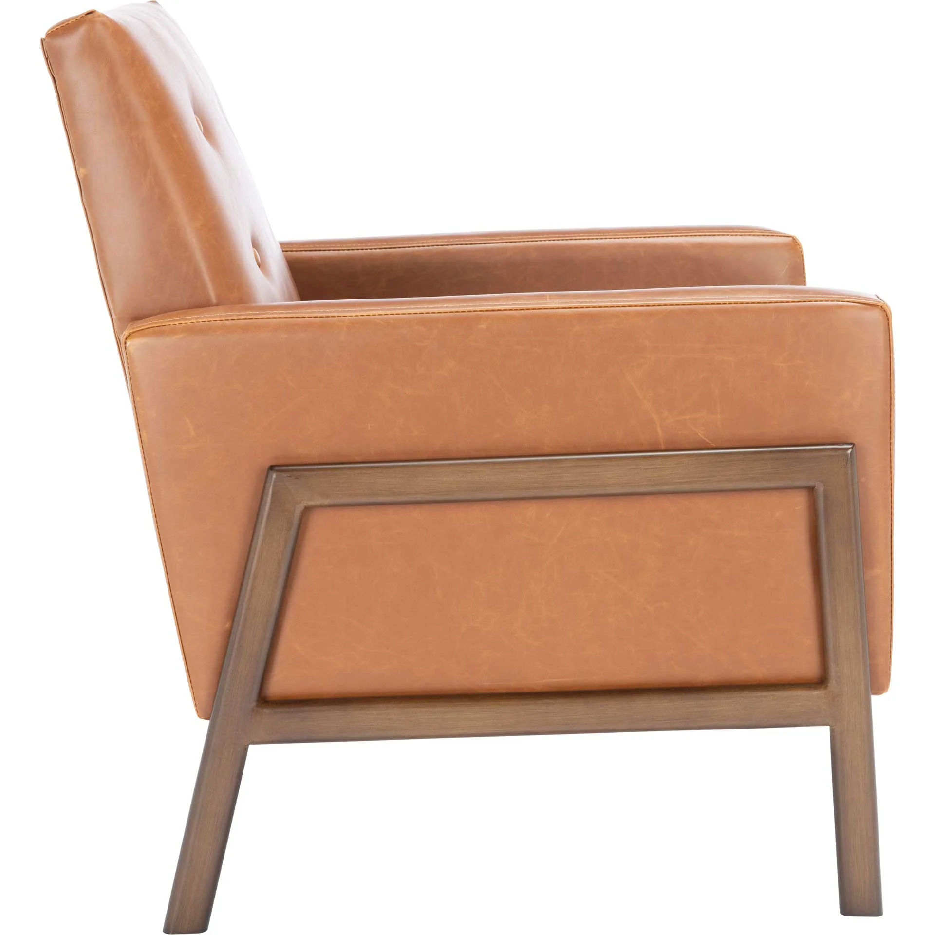 Rocha Sofa Accent Chair Light Brown/Antique Coffee - Image 3