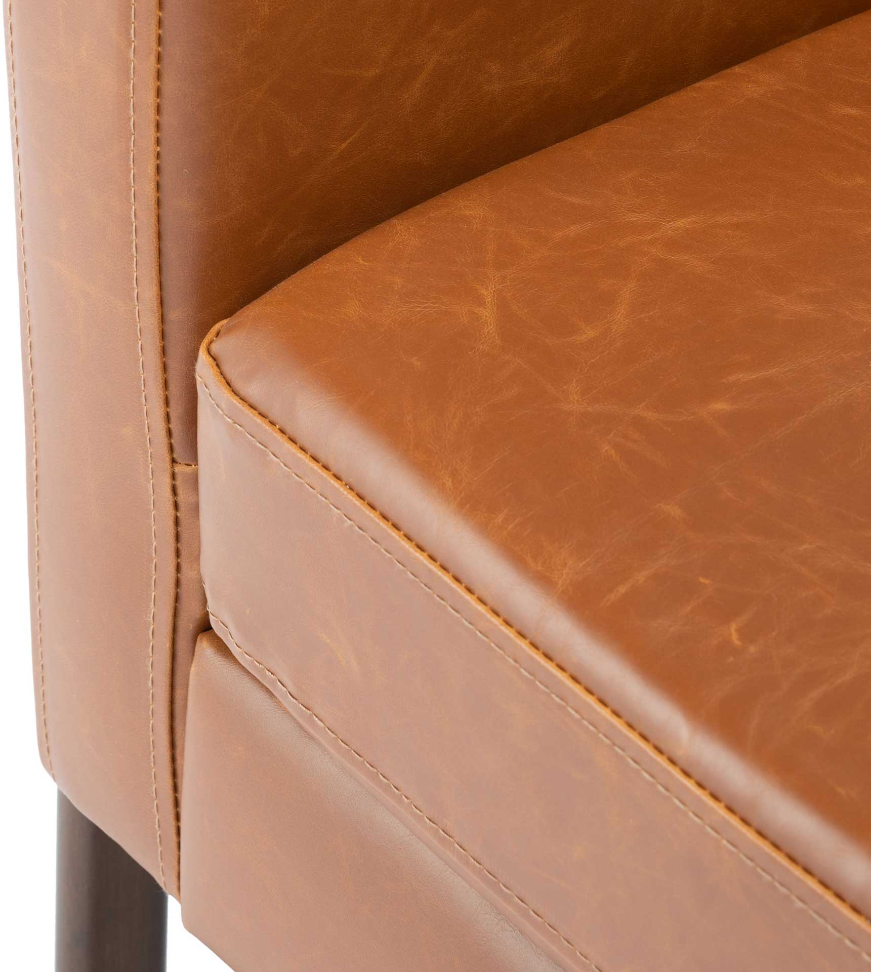 Rocha Sofa Accent Chair Light Brown/Antique Coffee - Image 6