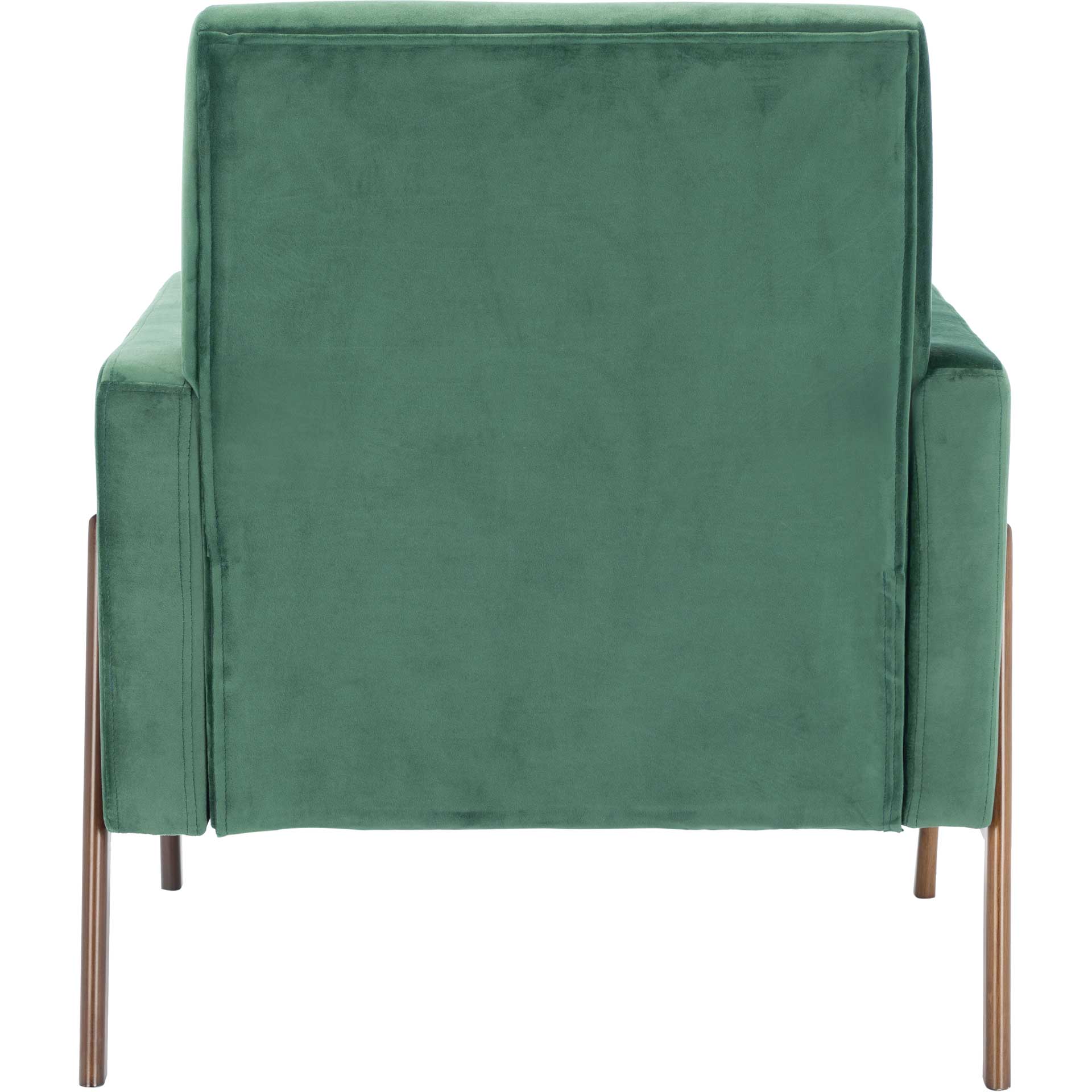Rocha Sofa Accent Chair Malachite Green/Antique Coffee - Image 4