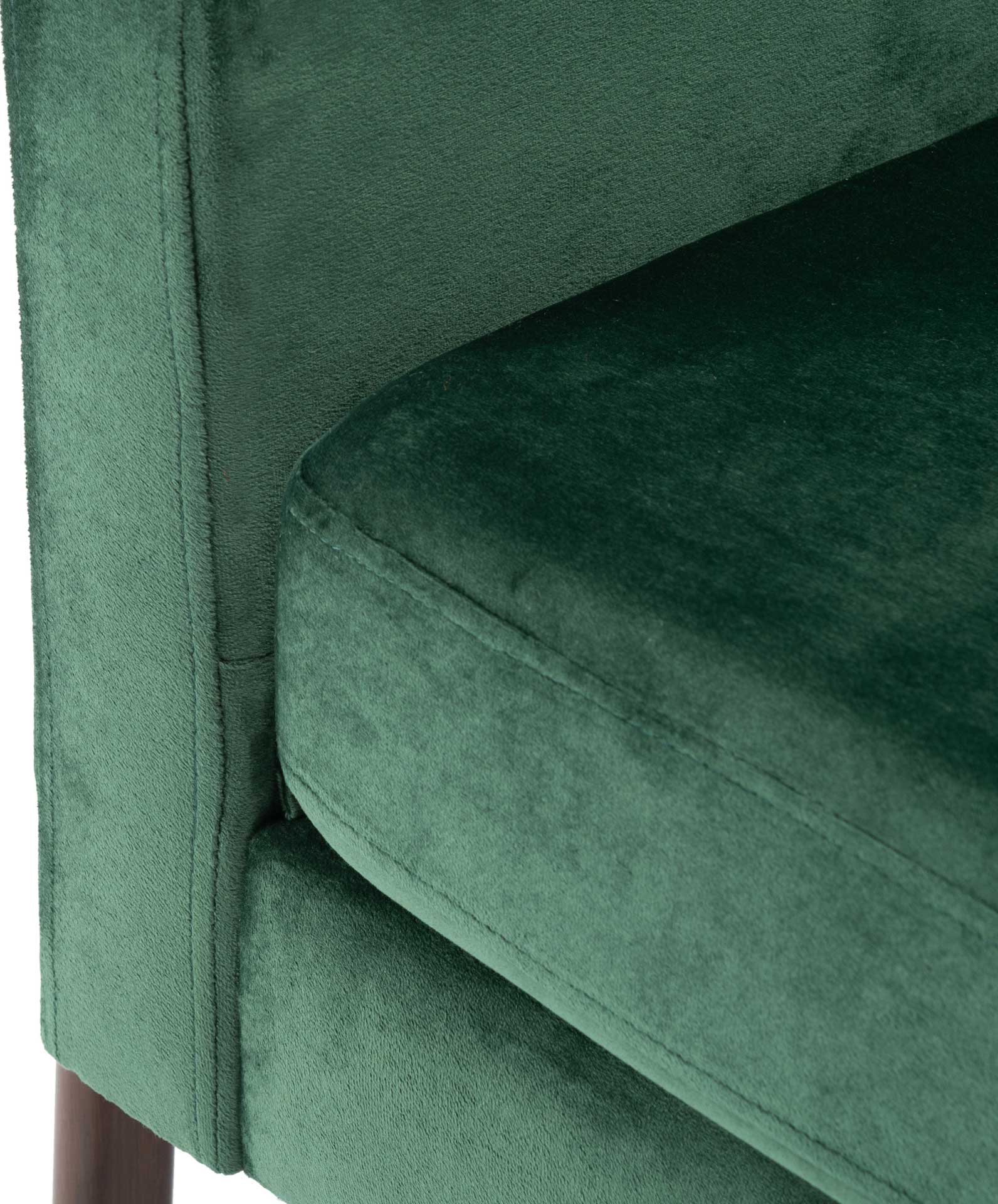 Rocha Sofa Accent Chair Malachite Green/Antique Coffee - Image 6