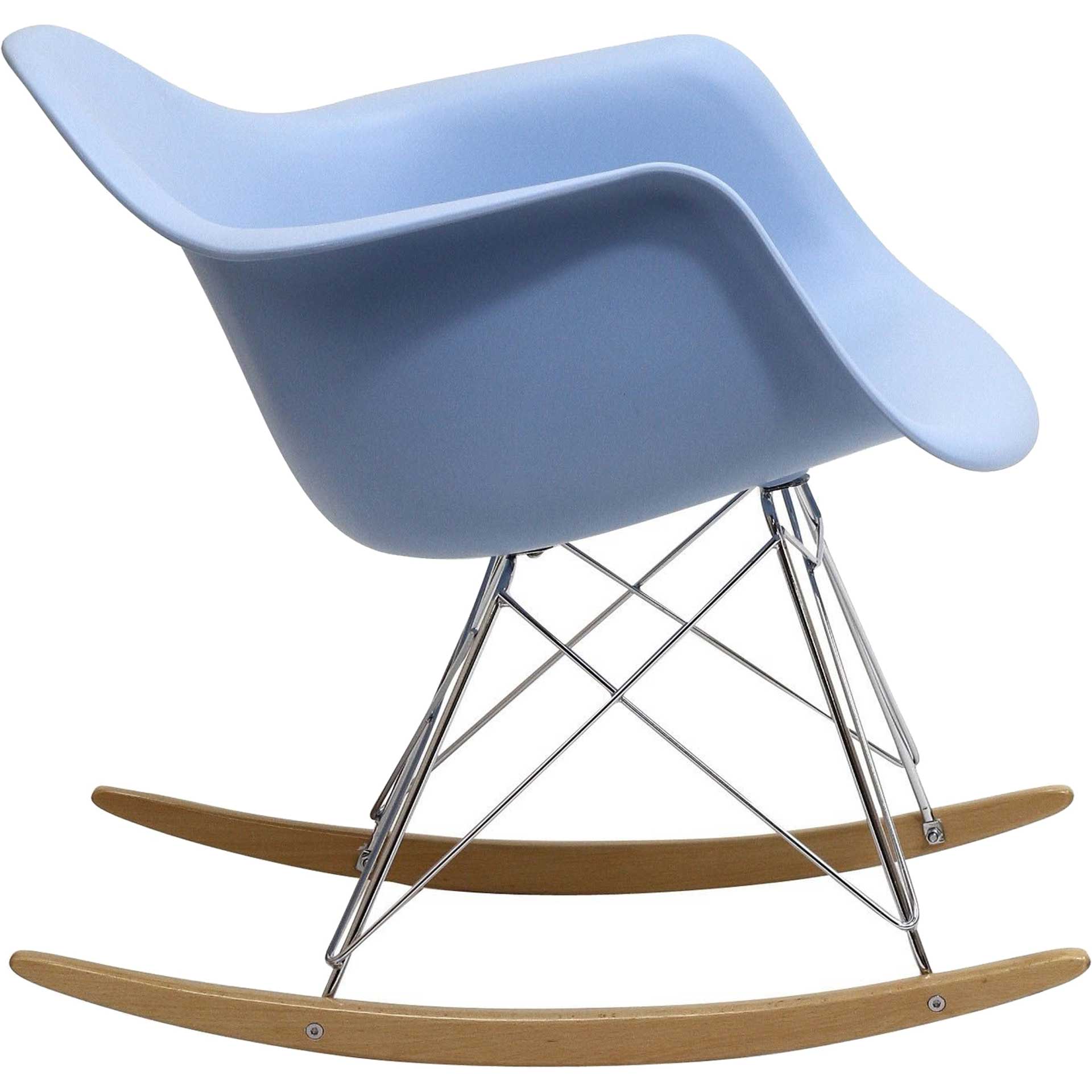 Rocking Lounge Chair Blue - Image 3