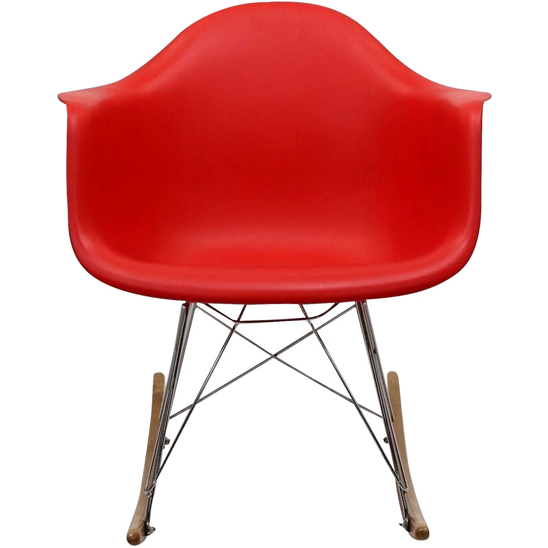 Rocking Lounge Chair Red - Image 2