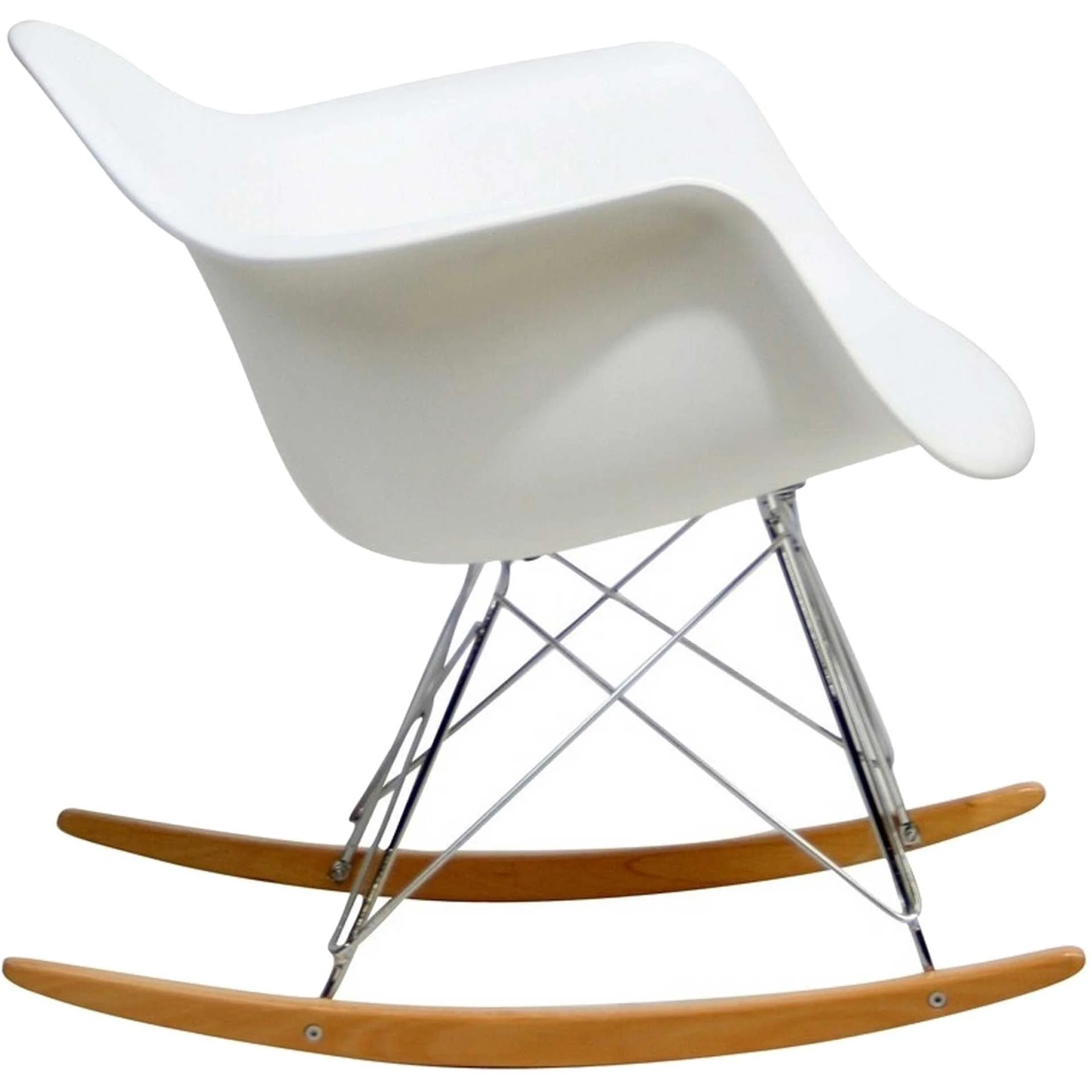 Rocking Lounge Chair White - Image 3