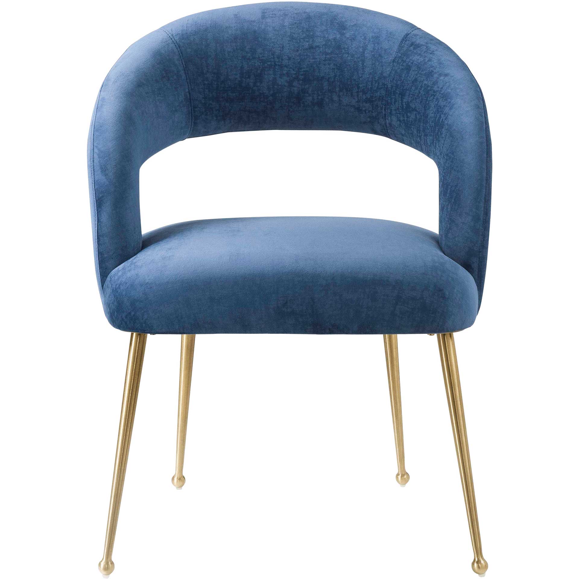 Rodgers Velvet Dining Chair Navy - Image 2