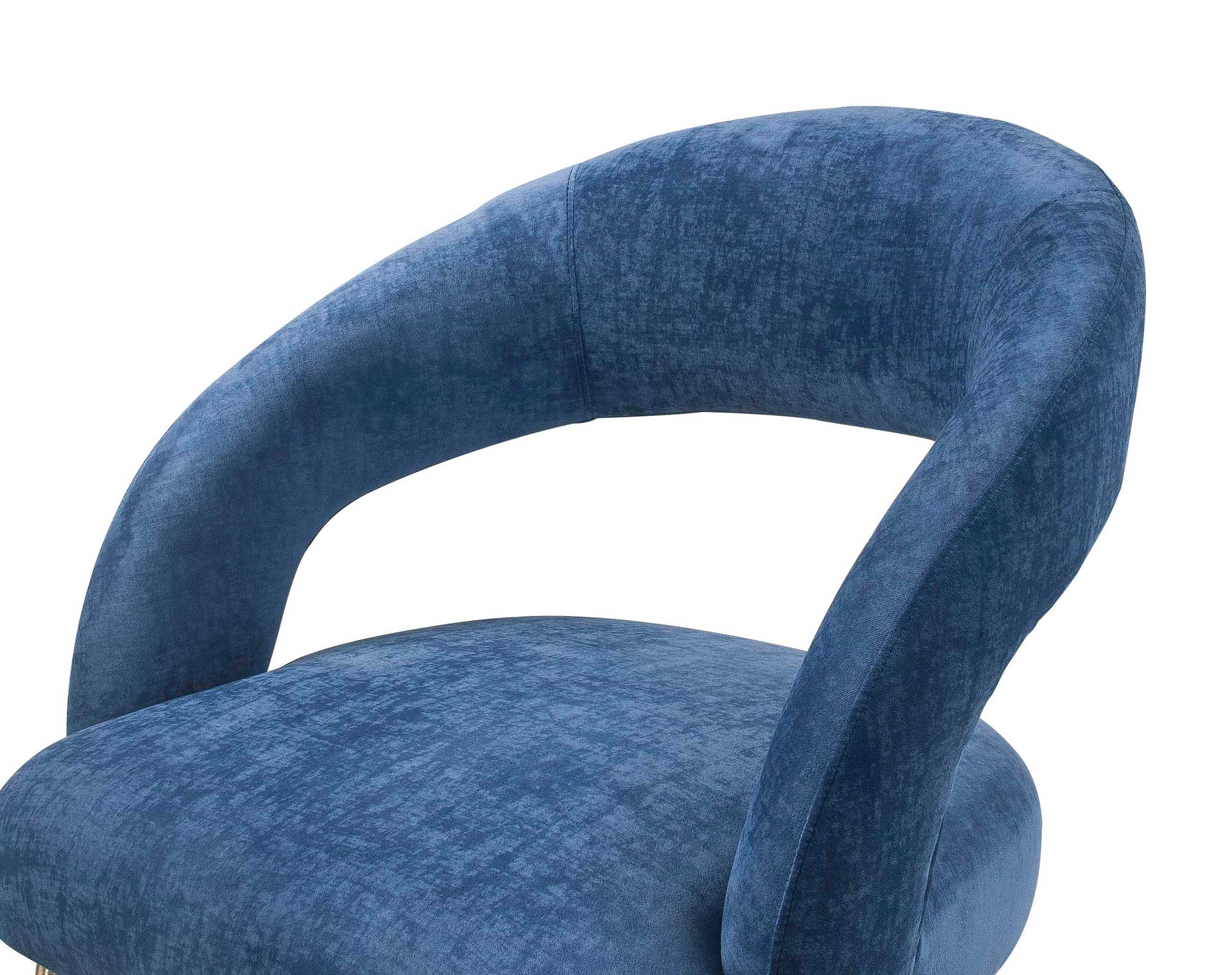 Rodgers Velvet Dining Chair Navy - Image 4