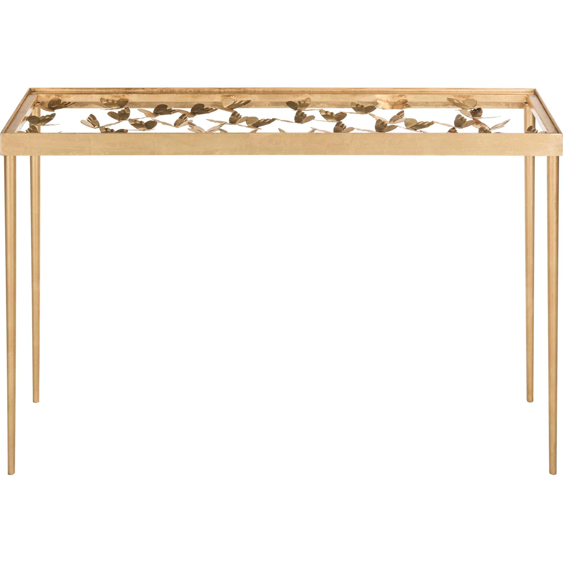 Rodney Butterfly Console Table Antique Gold - Image 2