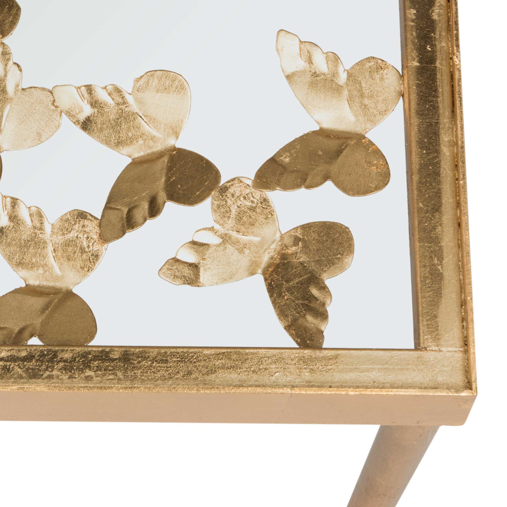 Rodney Butterfly Console Table Antique Gold - Image 3